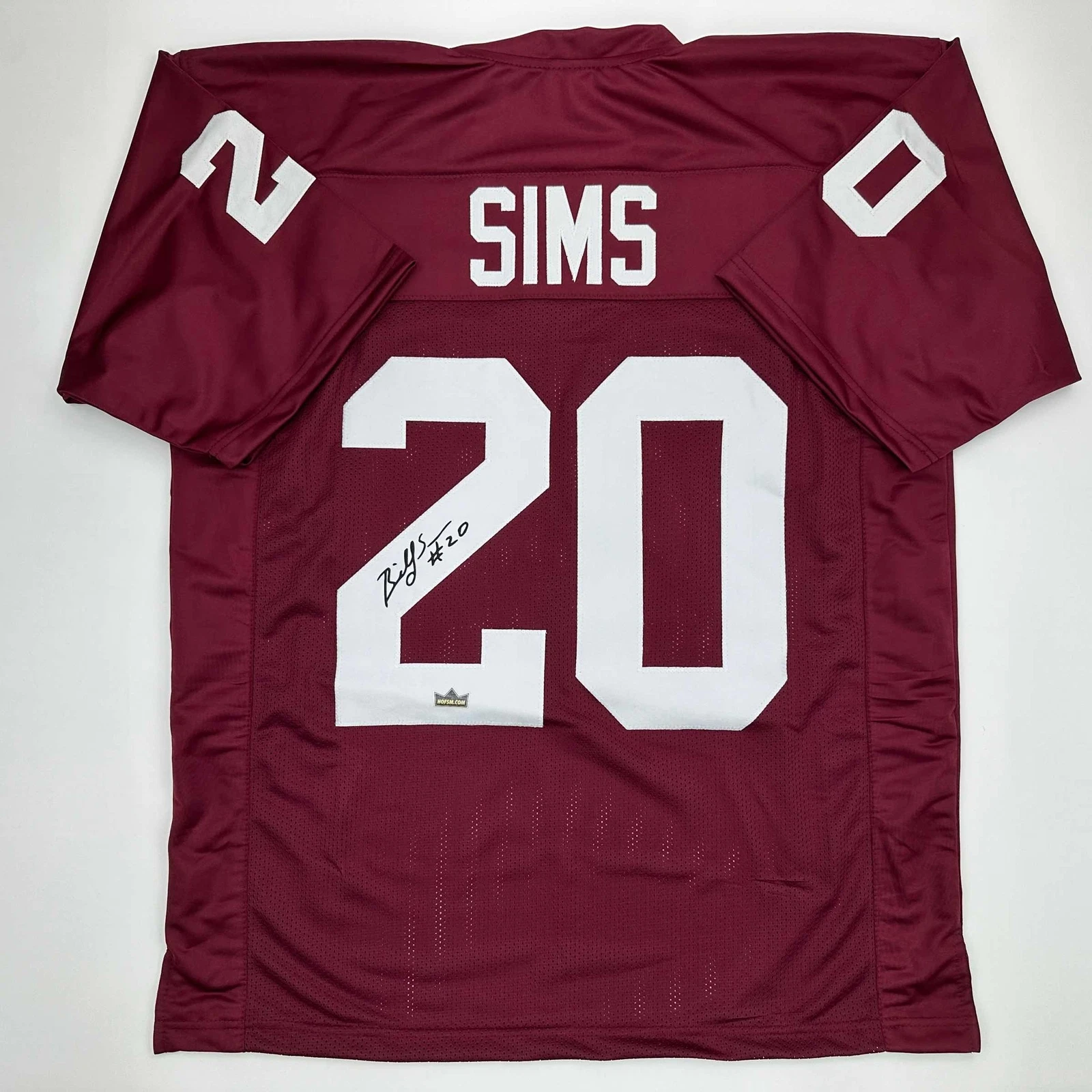Facsimile Autographed Billy Sims Oklahoma Red Reprint Jersey Size Men's XL