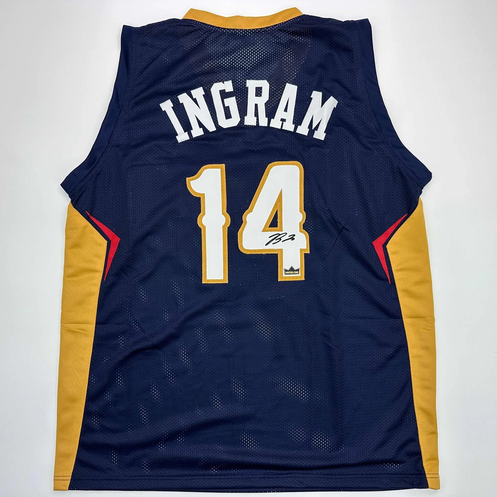 Facsimile Autographed Brandon Ingram New Orleans Blue Reprint Jersey Men's XL
