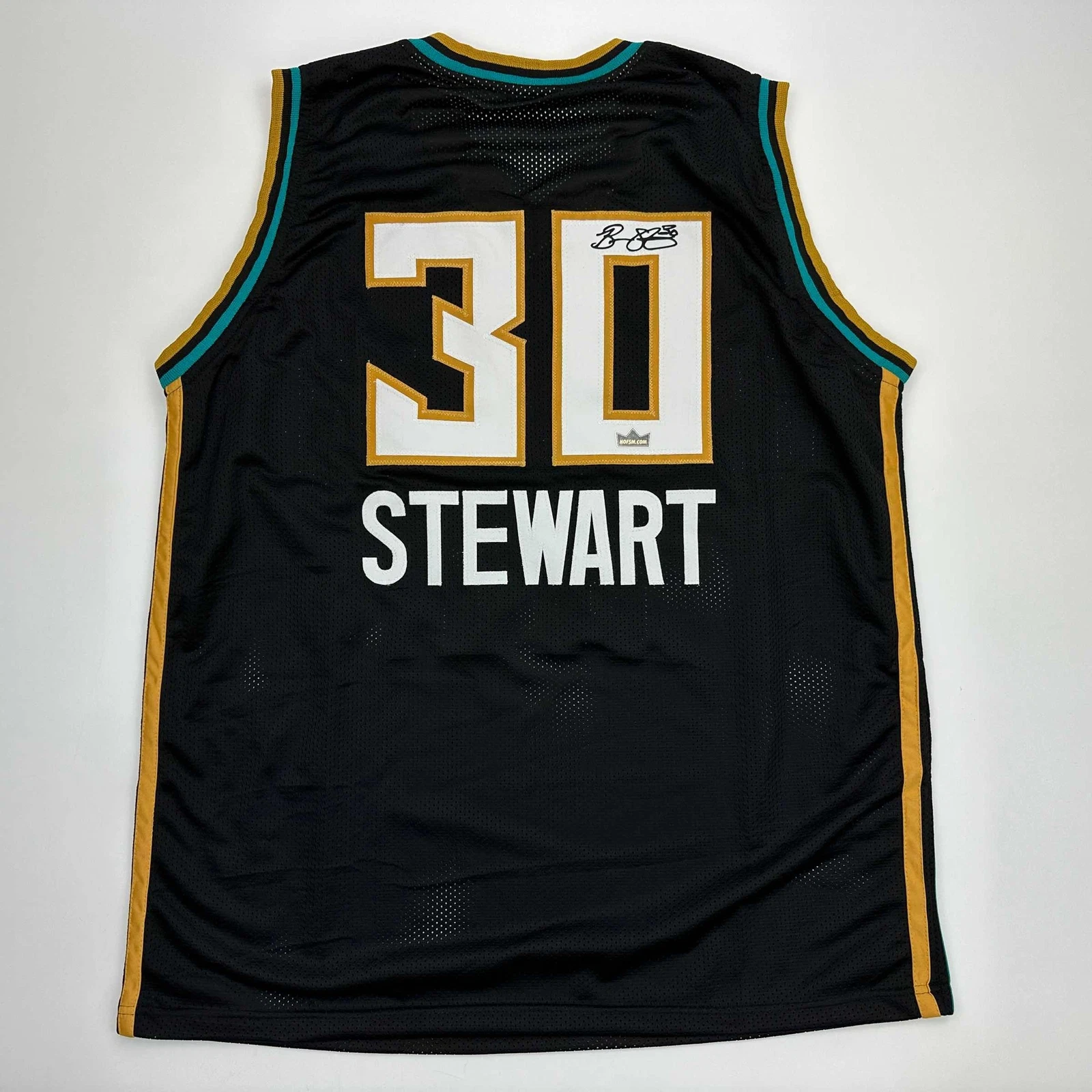 Facsimile Autographed Breanna Stewart New York Black Reprint Jersey Size Mens XL