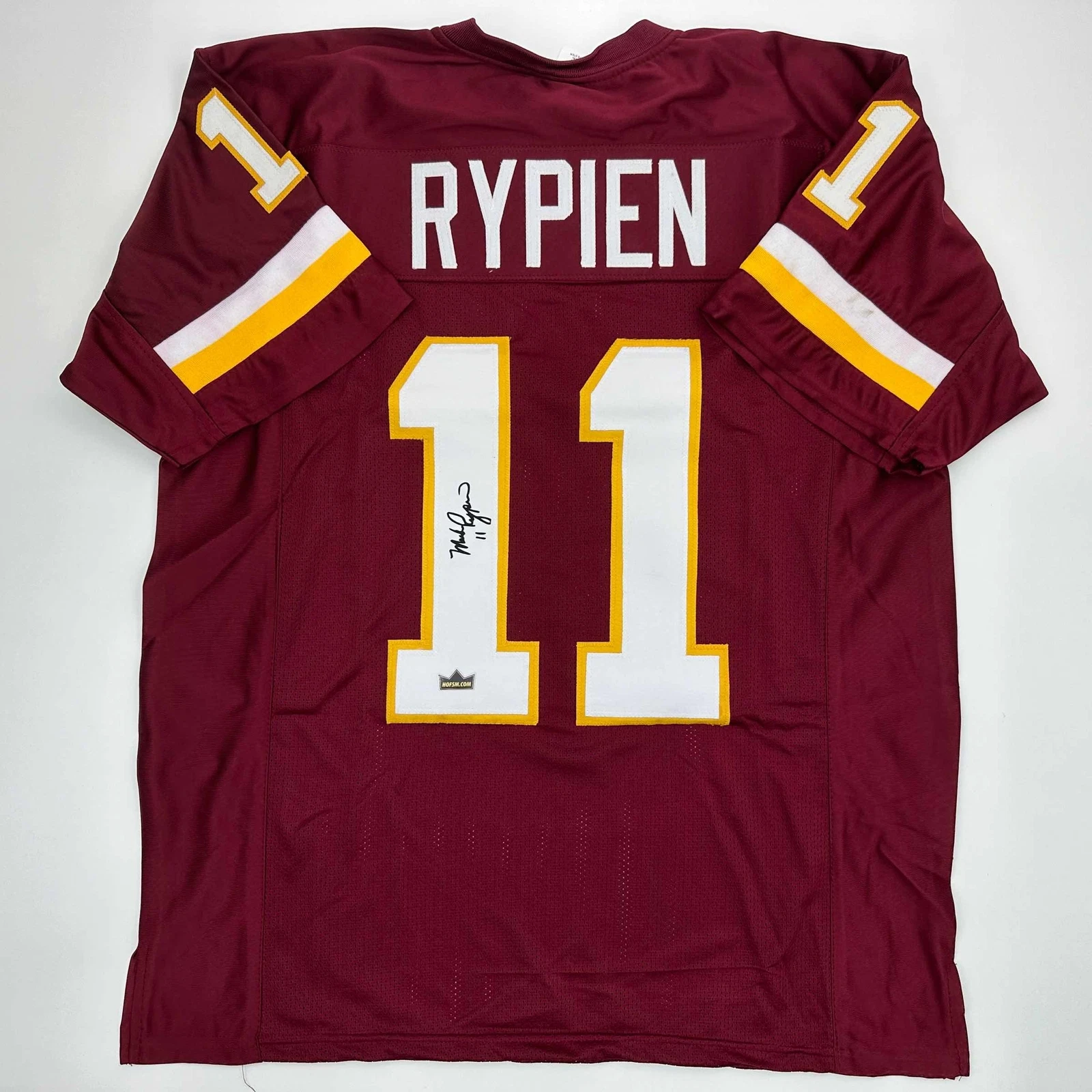 Facsimile Autographed Mark Rypien Washington Red Reprint Jersey Size Men's XL