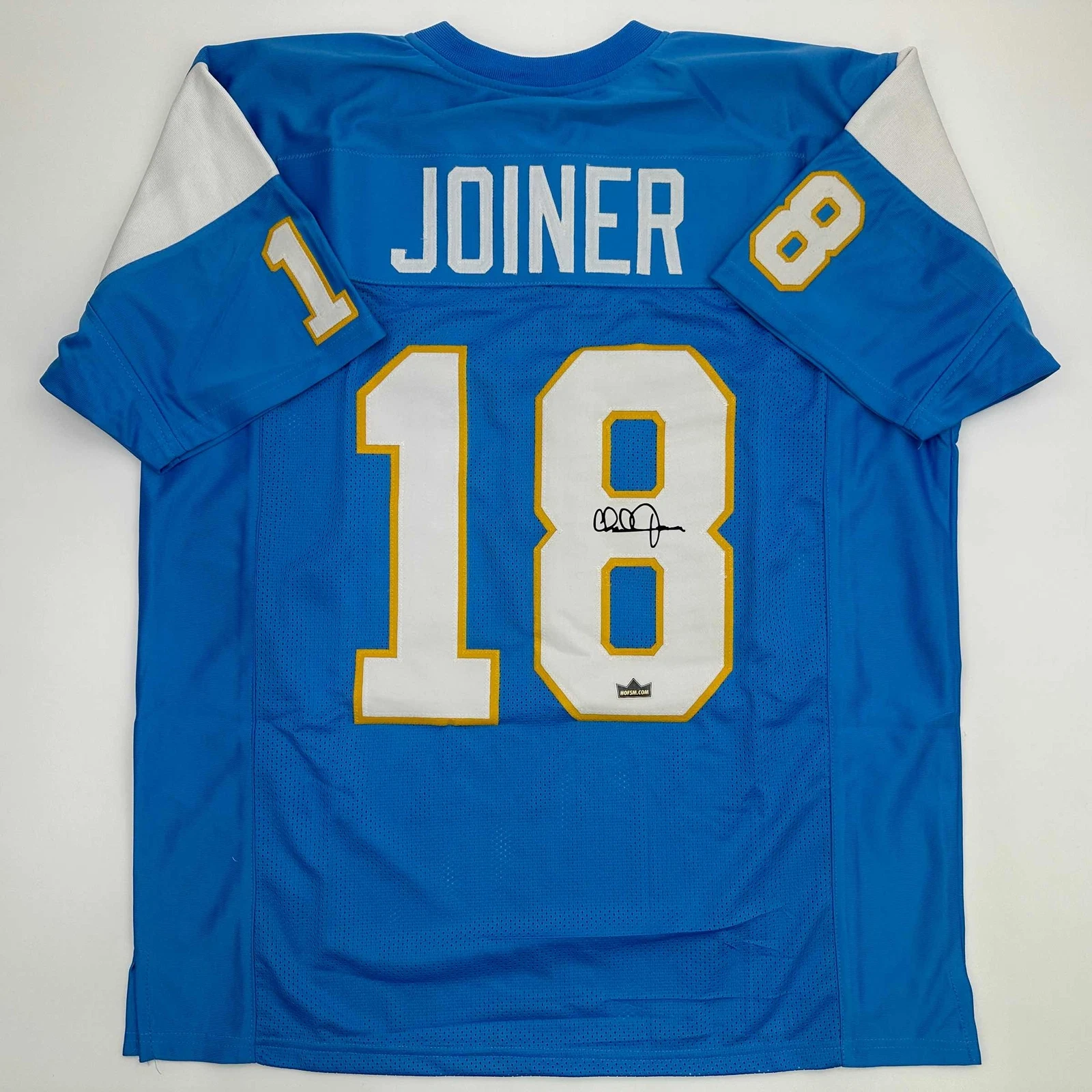 Facsimile Autographed Charlie Joiner San Diego Powder Blue Reprint Jersey XL