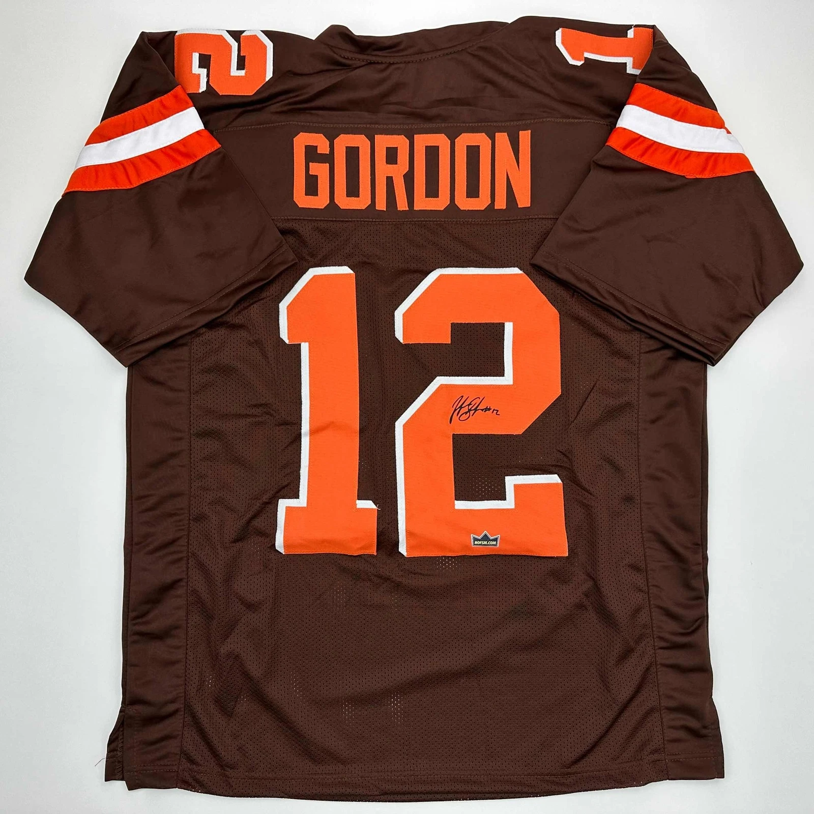 Facsimile Autographed Josh Gordon Cleveland Brown Reprint Jersey Size Men's XL