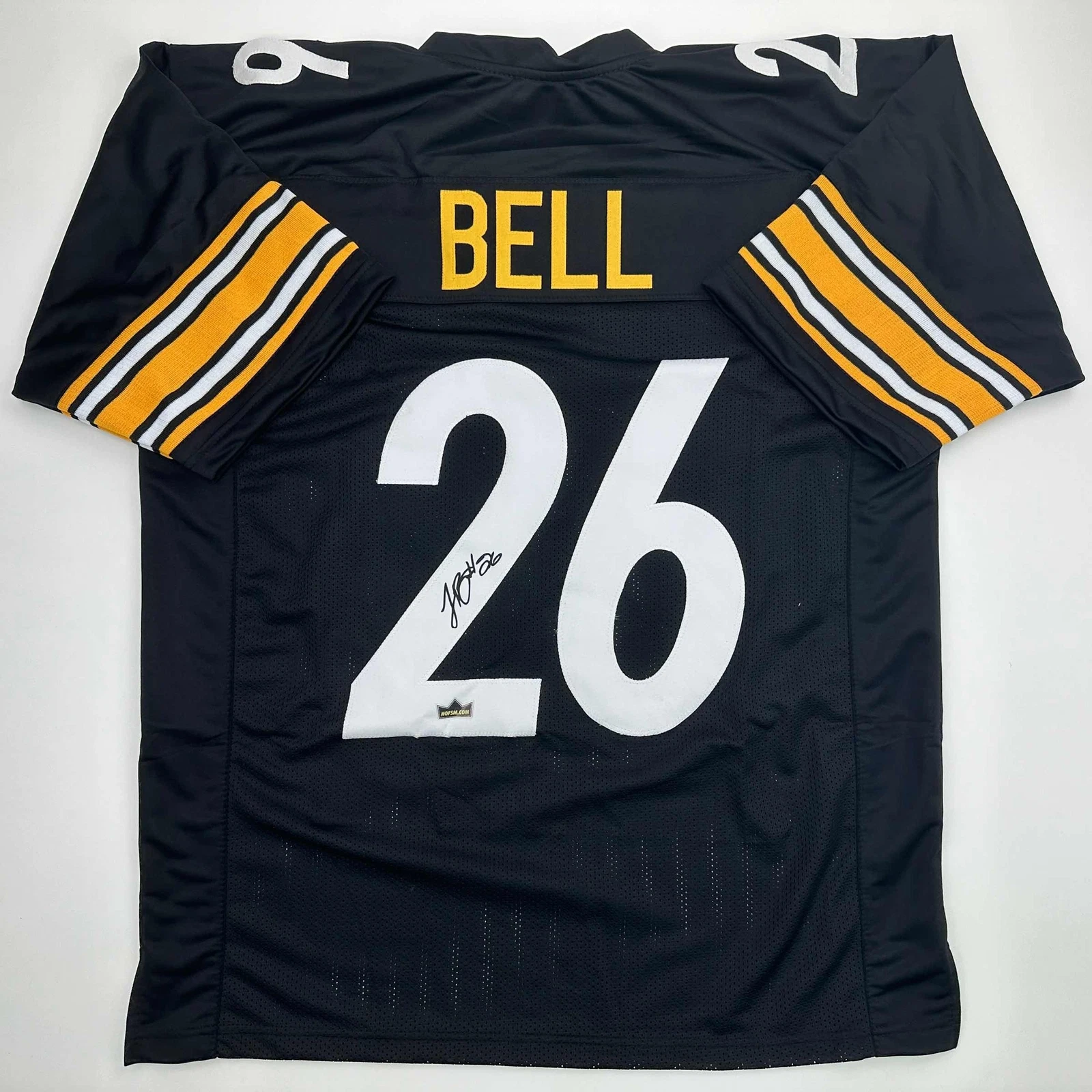 Facsimile Autographed Le'Veon LeVeon Bell Pittsburgh Black Reprint Jersey Men XL