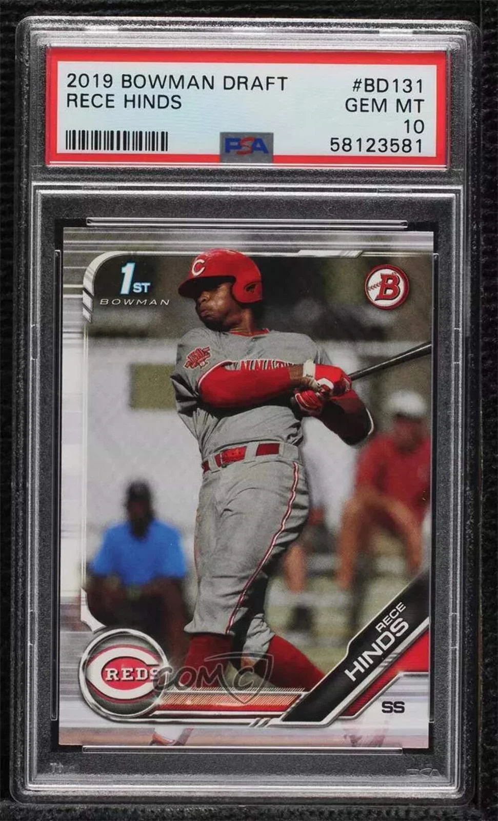 Graded 2019 Topps Bowman Draft Rece Hinds #BD131 Rookie RC Card PSA 10 Gem Mint