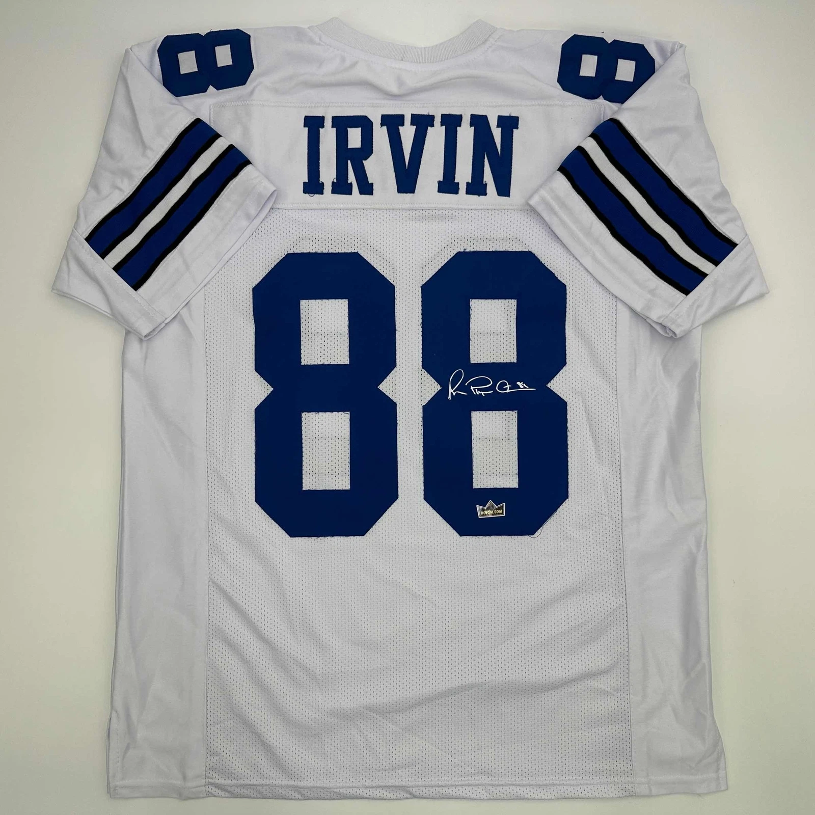 Facsimile Autographed Michael Irvin Dallas White Reprint Jersey Size Men's XL