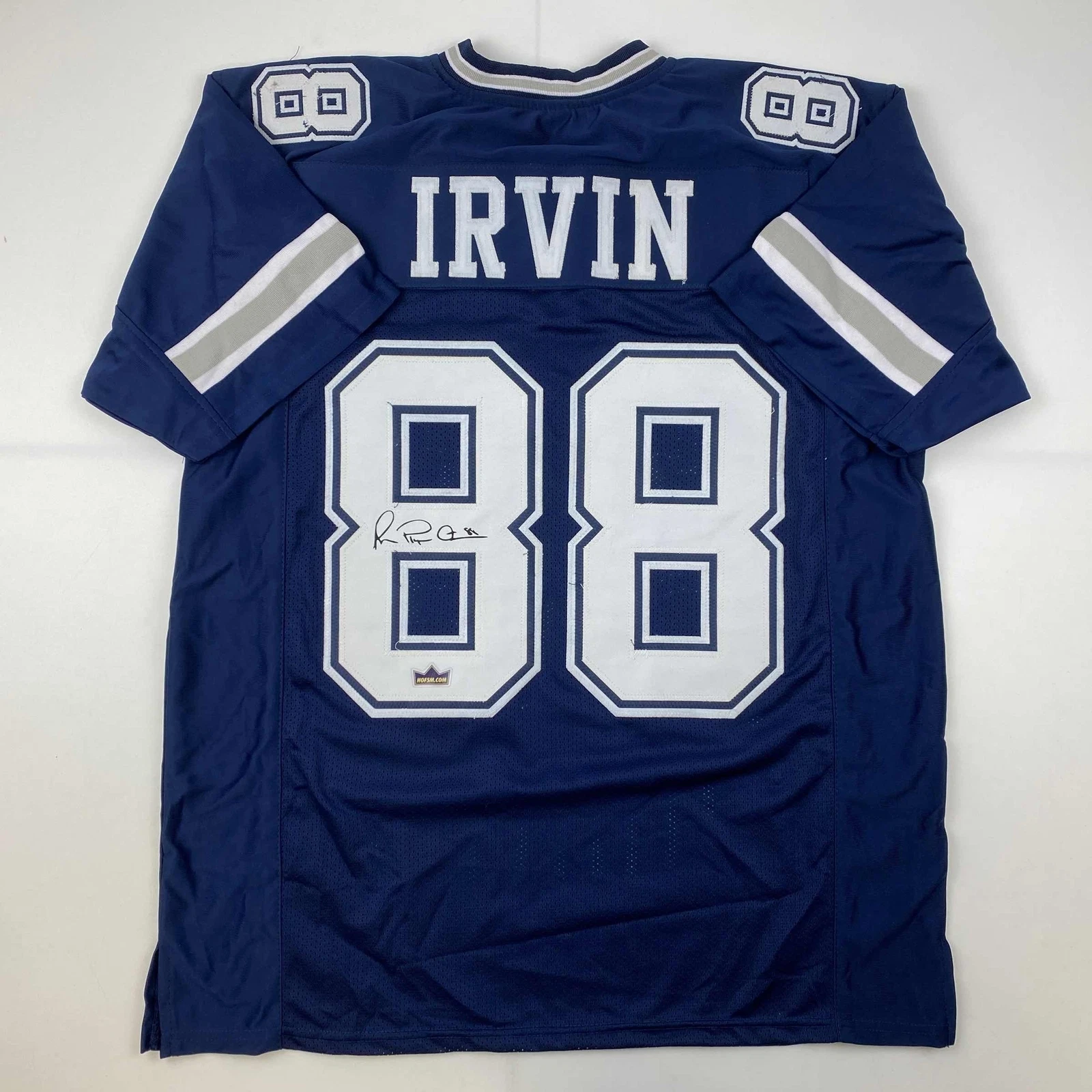 Facsimile Autographed Michael Irvin Dallas Blue Reprint Laser Jersey Men's XL