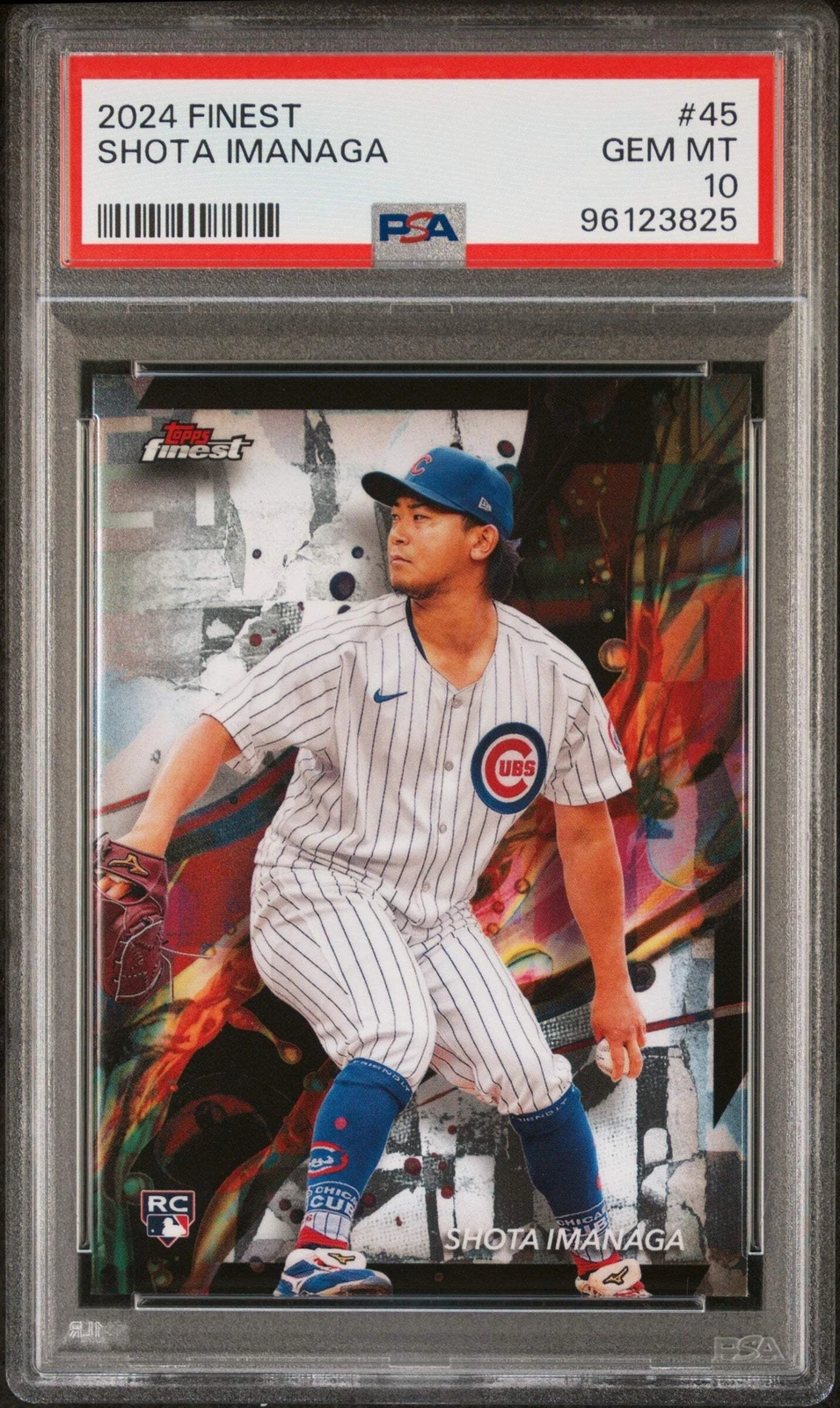 Graded 2024 Topps Finest Shota Imanaga #45 Rookie RC Baseball Card PSA 10 Gem