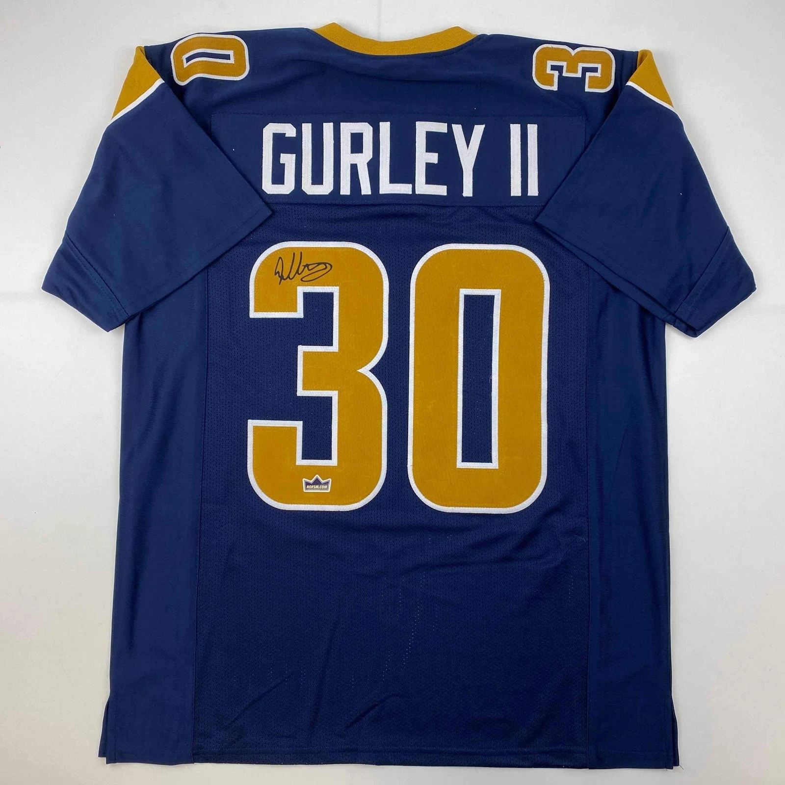 Facsimile Autographed Todd Gurley II Los Angeles Blue Reprint Jersey Men's XL