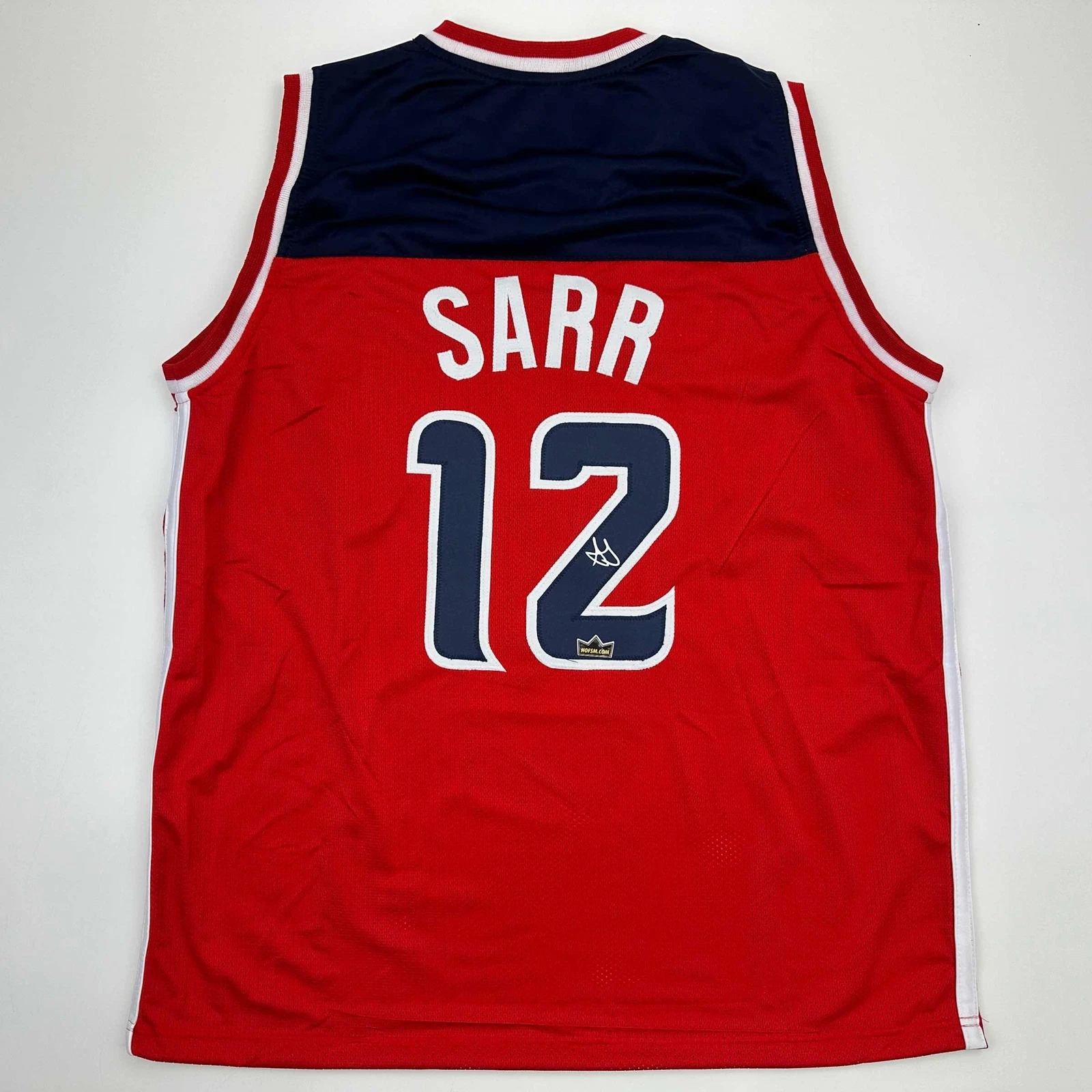 Facsimile Autographed Alexandre Sarr Washington Red Basketball Jersey Men's XL
