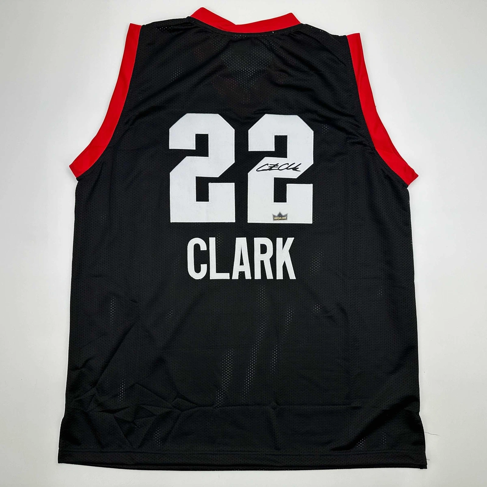 Facsimile Autographed Caitlin Clark 2024 1st All-Star Game Black Jersey Men's XL