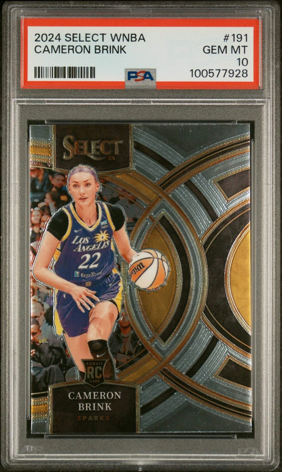 Graded 2024 Panini Select WNBA Cameron Brink #191 Rookie Basketball Card PSA 10