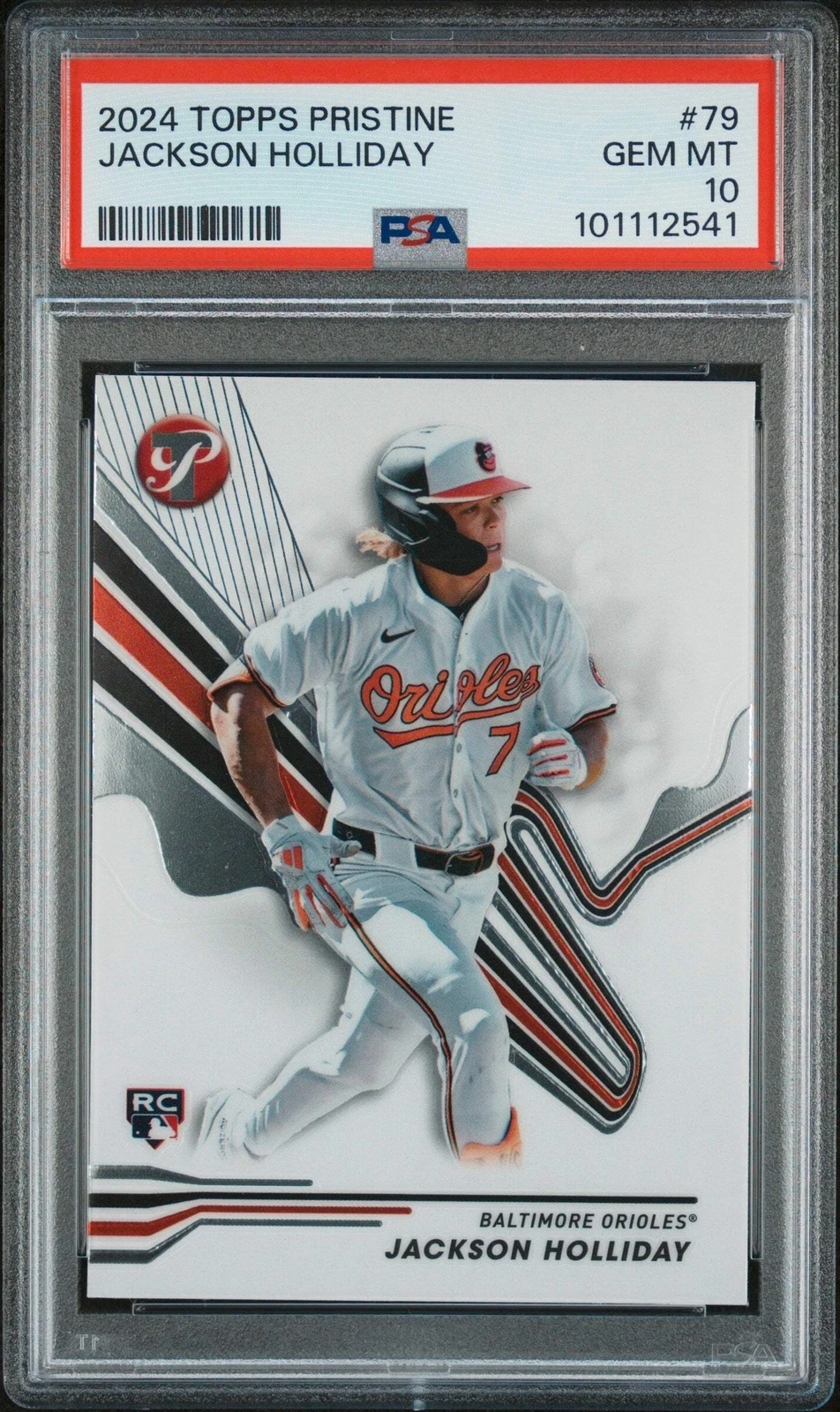 Graded 2024 Topps Pristine Jackson Holliday #79 Rookie RC Baseball Card PSA 10