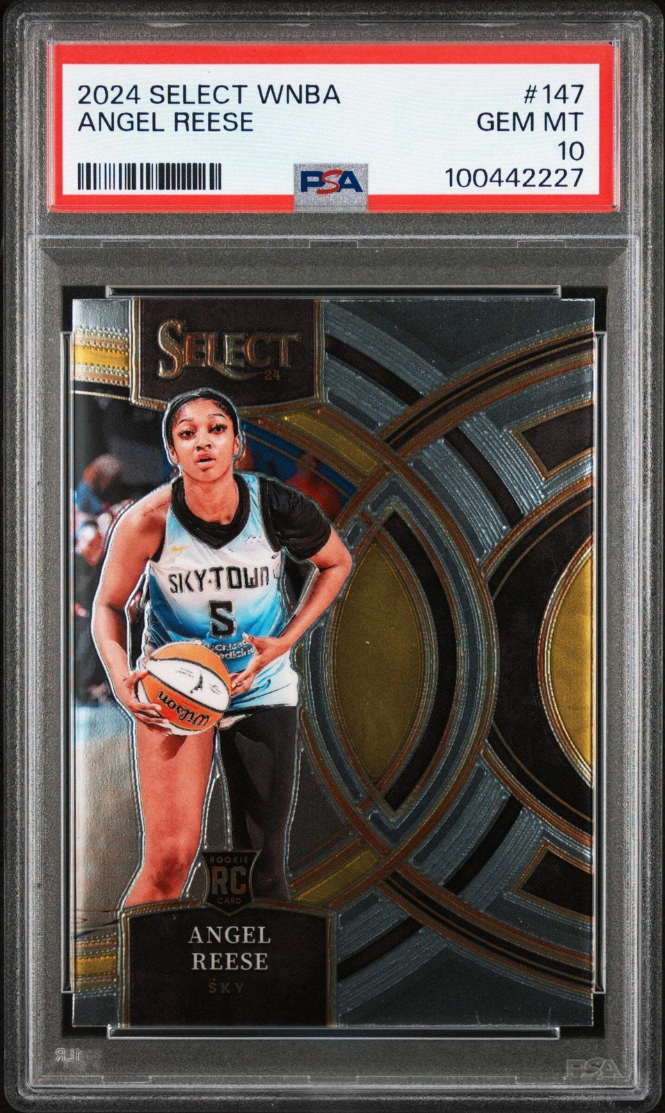 Graded 2024 Panini Select WNBA Angel Reese #147 Rookie RC Basketball Card PSA 10