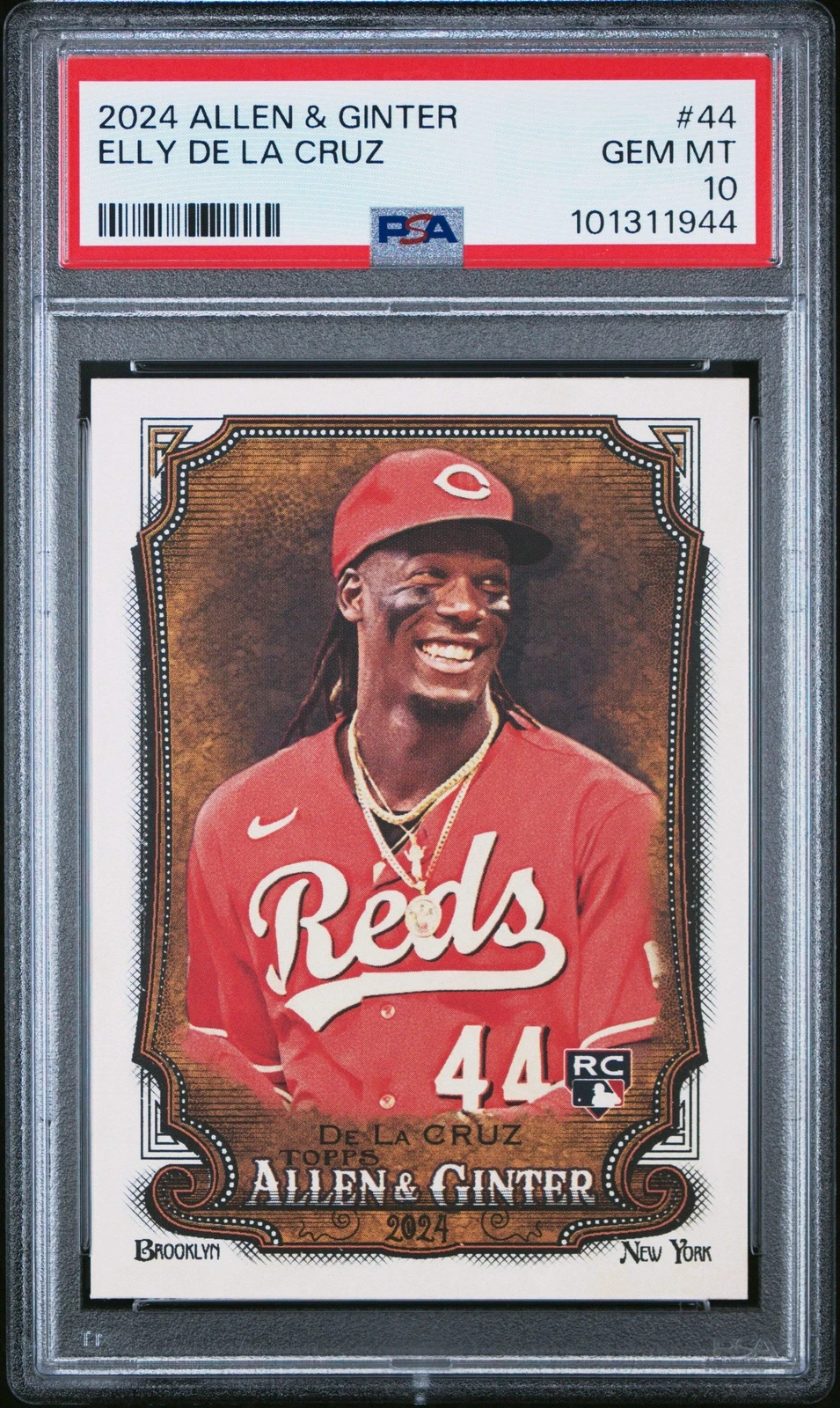 Graded 2024 Topps Allen & Ginter Elly De La Cruz #44 Rookie Baseball Card PSA 10