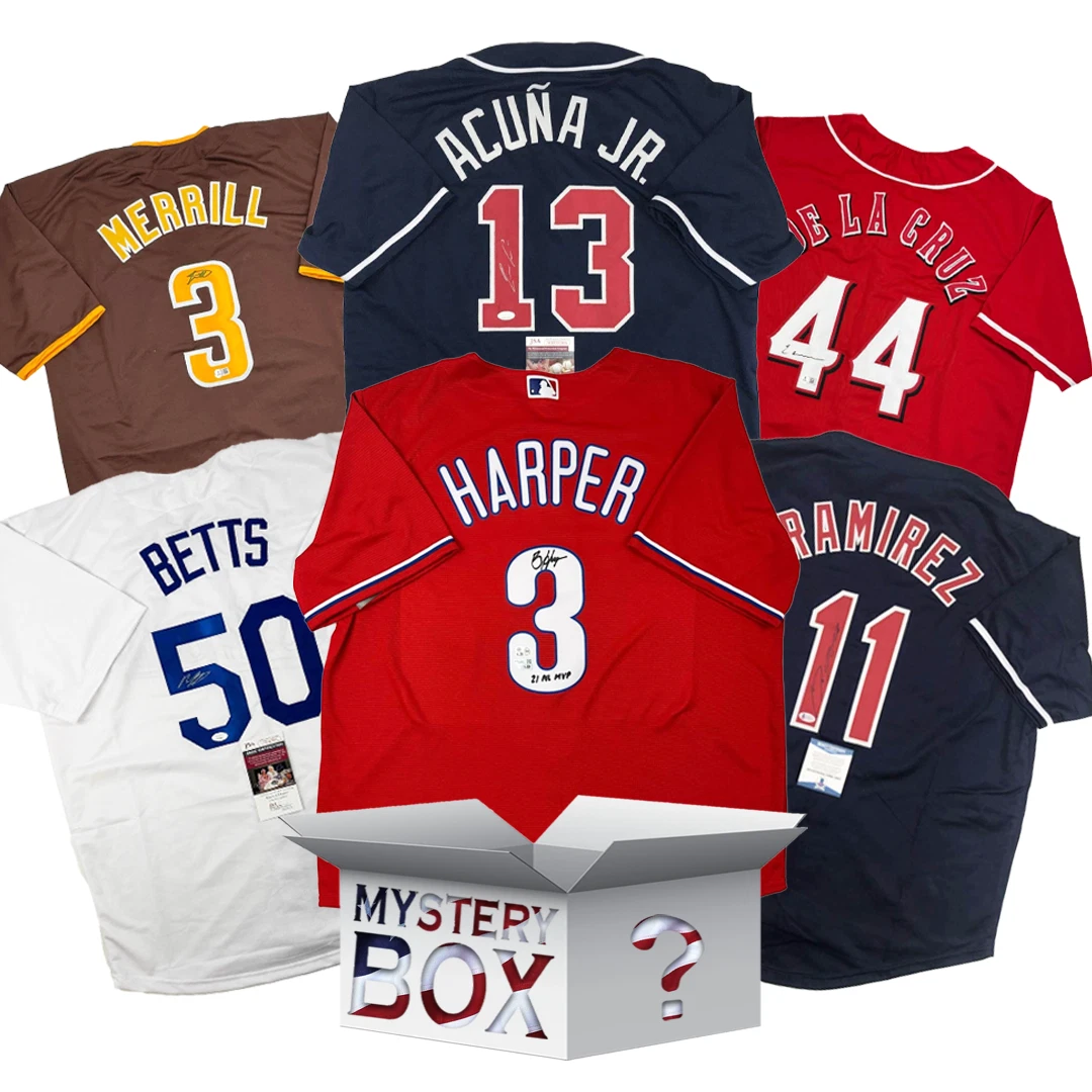Autographed/Signed Opening Day 2025 Baseball Jersey Mystery Box PSA JSA BAS COA