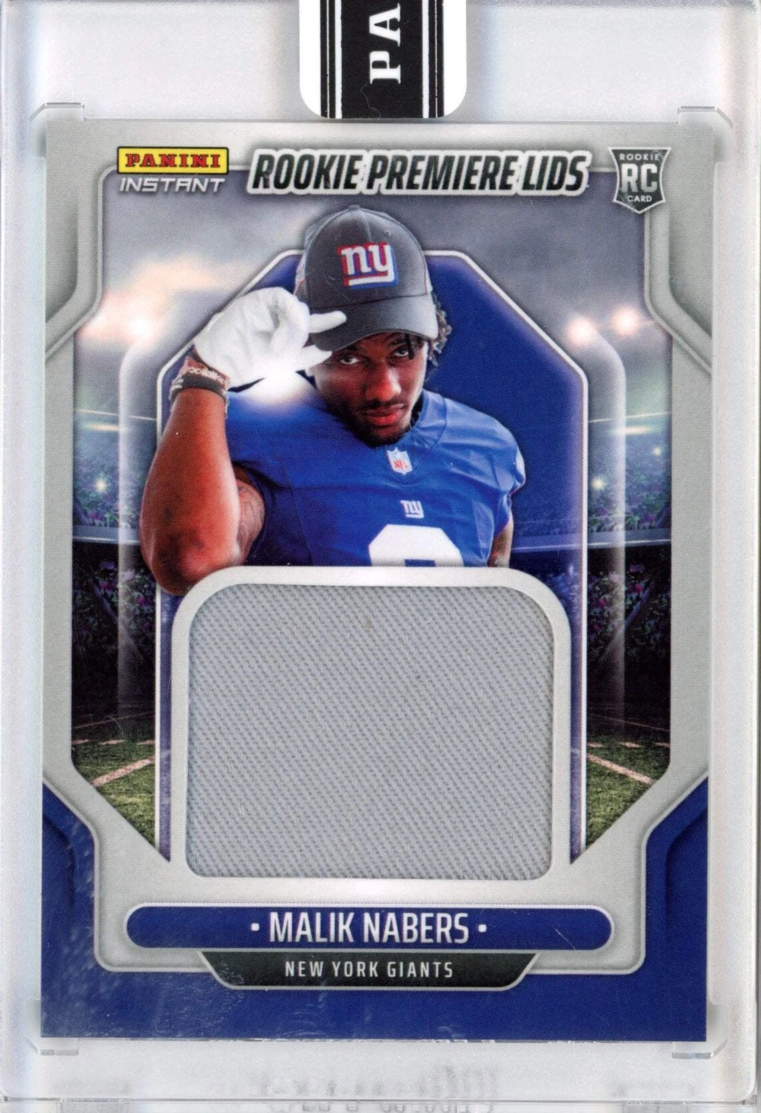 2024 Panini Instant Malik Nabers #RPL27 Rookie Premiere Lids /10 Football Card