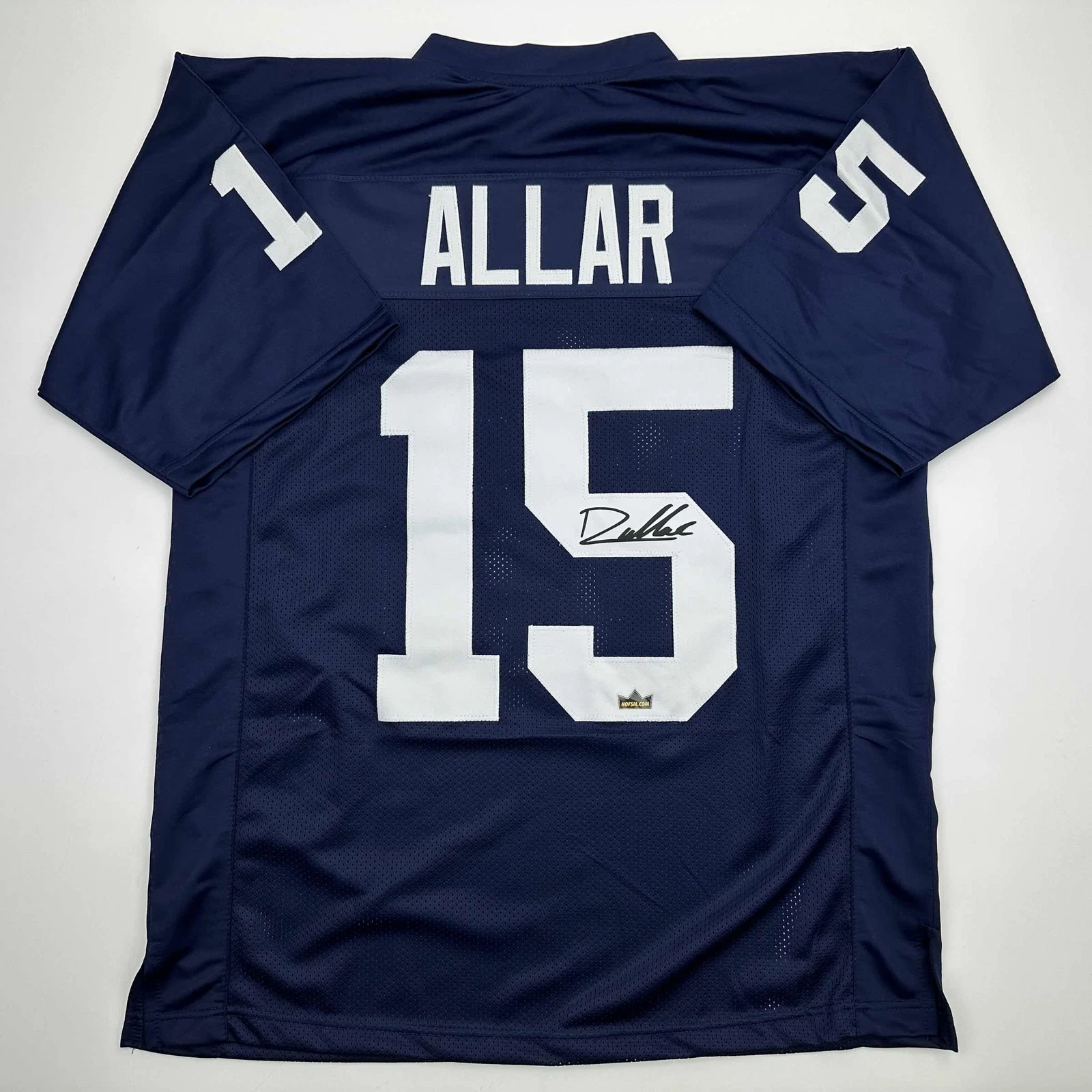 Facsimile Autographed Drew Allar Penn State Blue Reprint Jersey Size Men's XL
