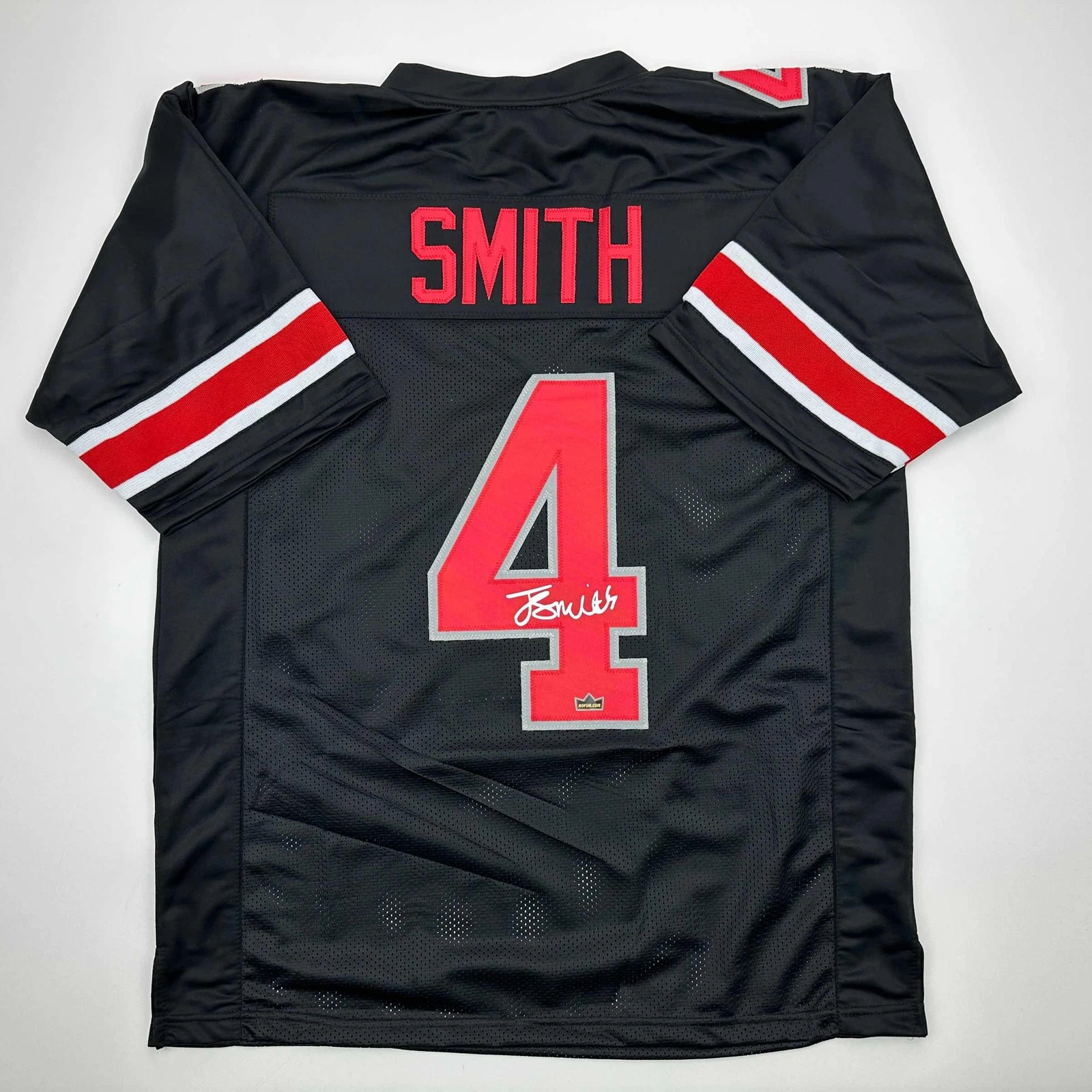 Facsimile Autographed Jeremiah Smith Ohio State Black Reprint Jersey Men's XL