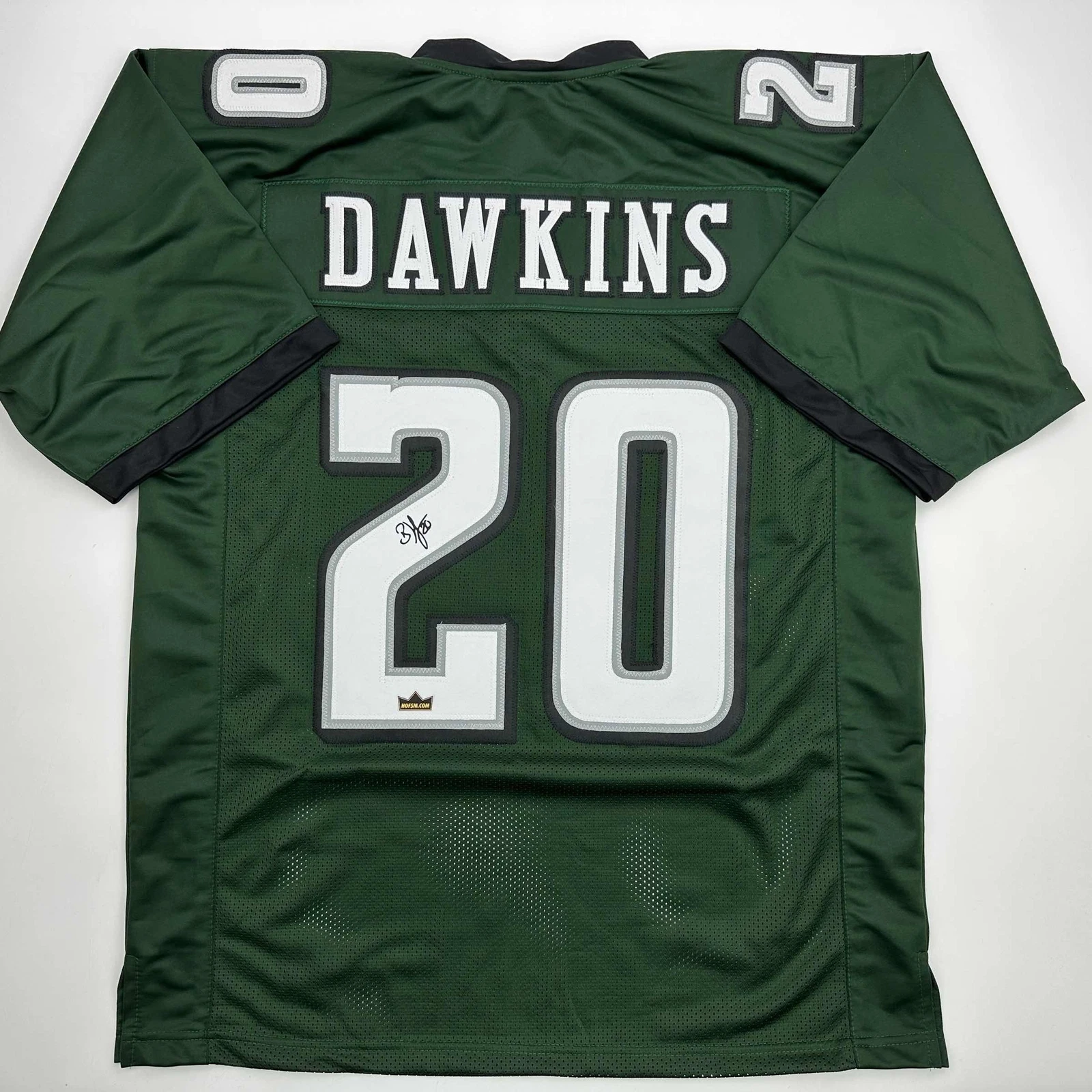 Facsimile Autographed Brian Dawkins Philadelphia Green Reprint Jersey Men's XL