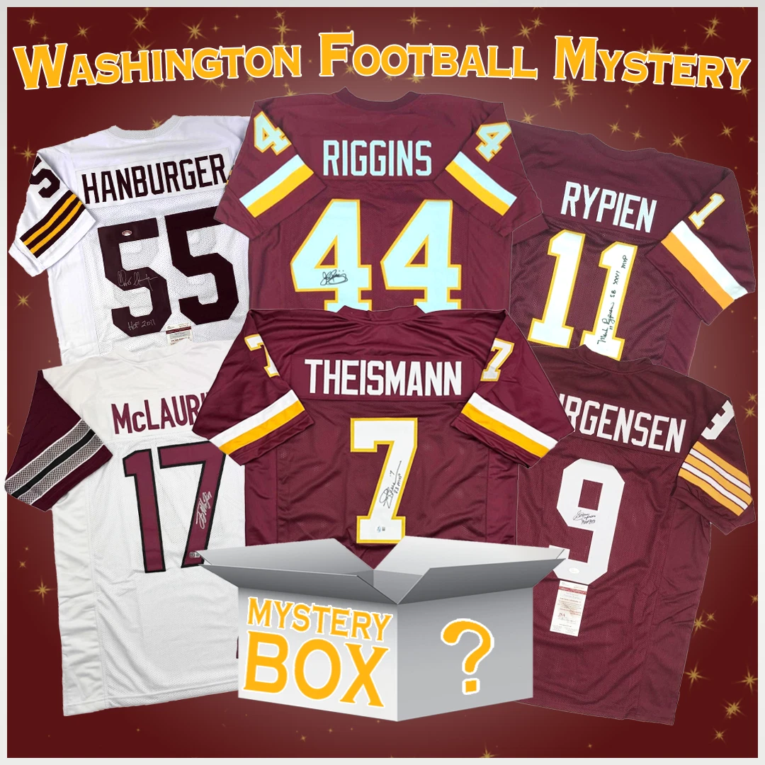 Autographed/Signed Washington Football Jersey Mystery Box PSA JSA or Beckett COA