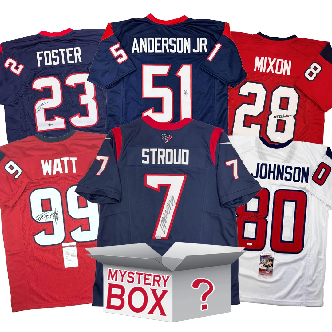 Autographed/Signed Houston Football Jersey Mystery Box PSA JSA or Beckett COA