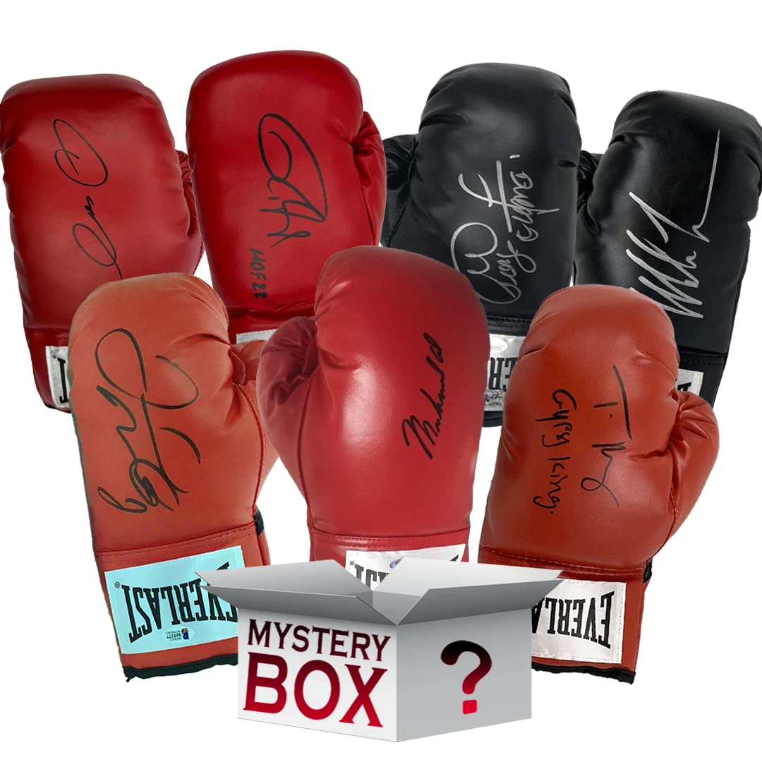 Autographed/Signed Boxing Glove Mystery Box with PSA JSA or Beckett COA