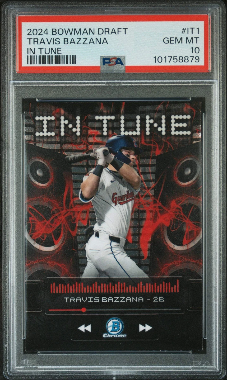 Graded 2024 Topps Bowman Draft Travis Bazzana #IT1 In Tune Baseball Card PSA 10