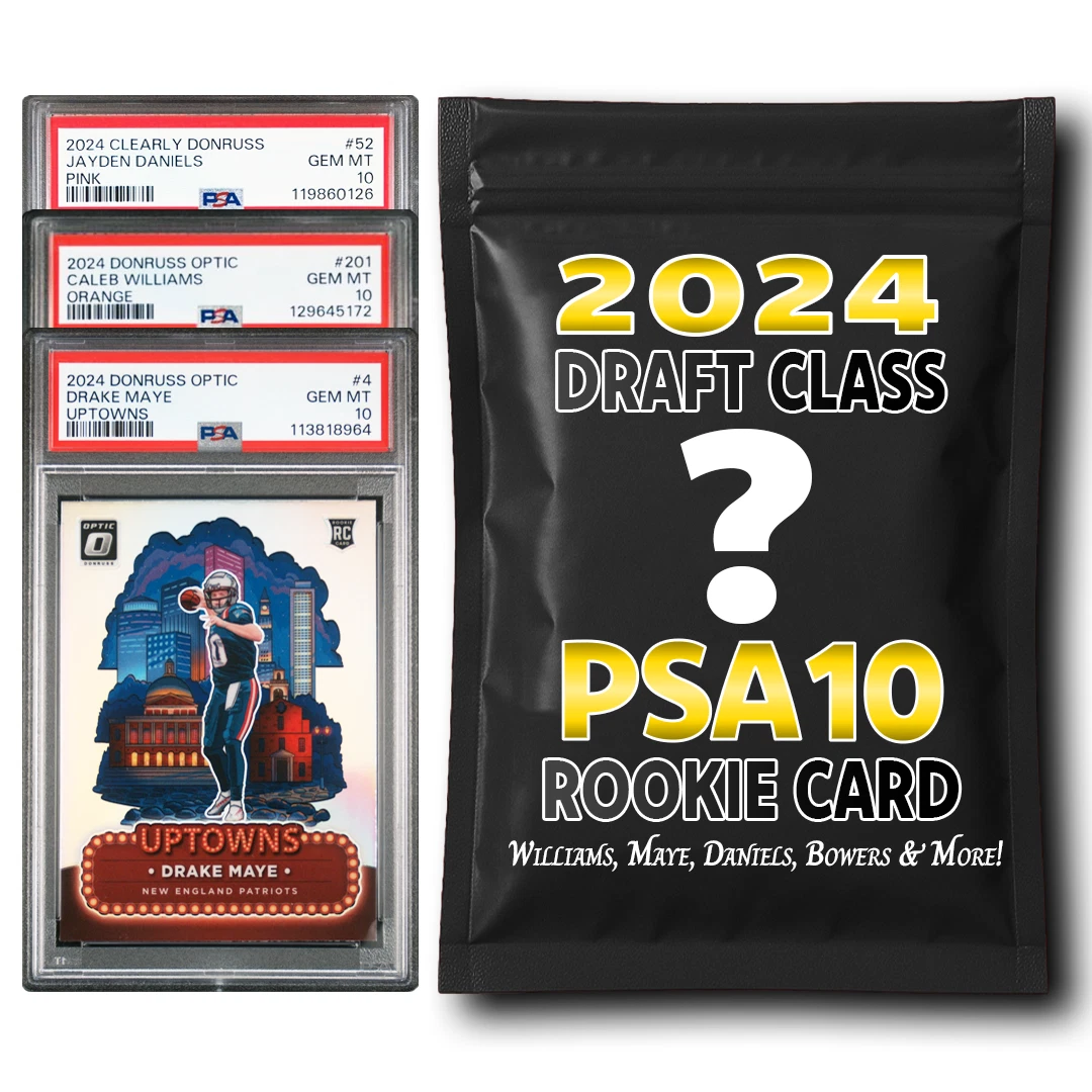 PSA 10 2024 NFL Graded Football Rookie Card Mystery Box (Daniels/Nabers & More!)