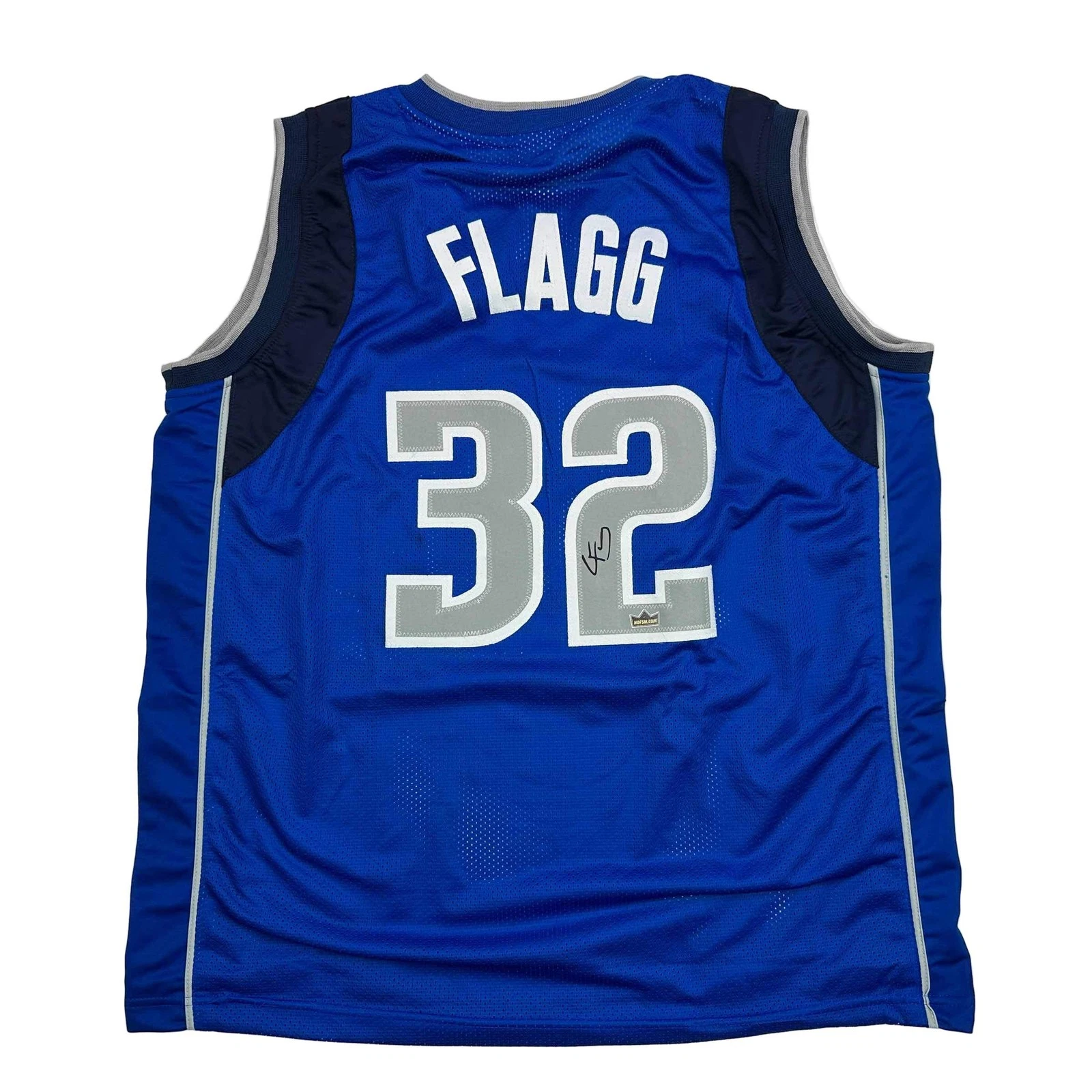 Facsimile Autographed Cooper Flagg Dallas Blue Reprint Auto Jersey Size Men's XL