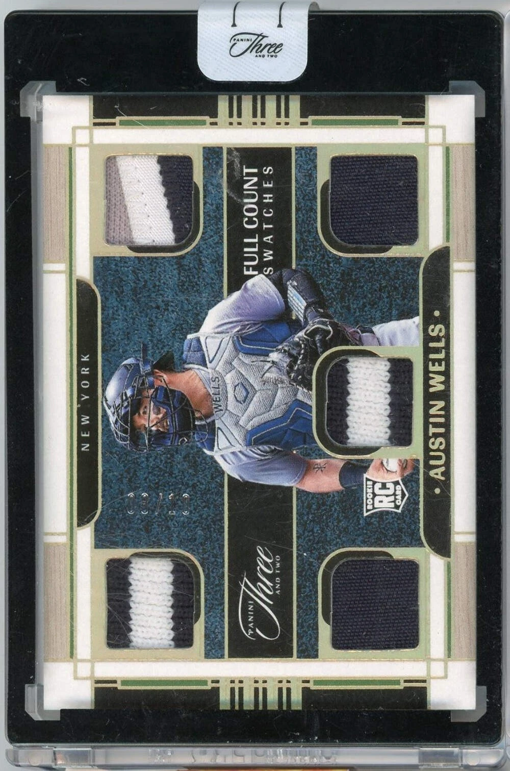2024 Panini Three & Two Austin Wells #FCSAW Full Count Swatches /10 RC