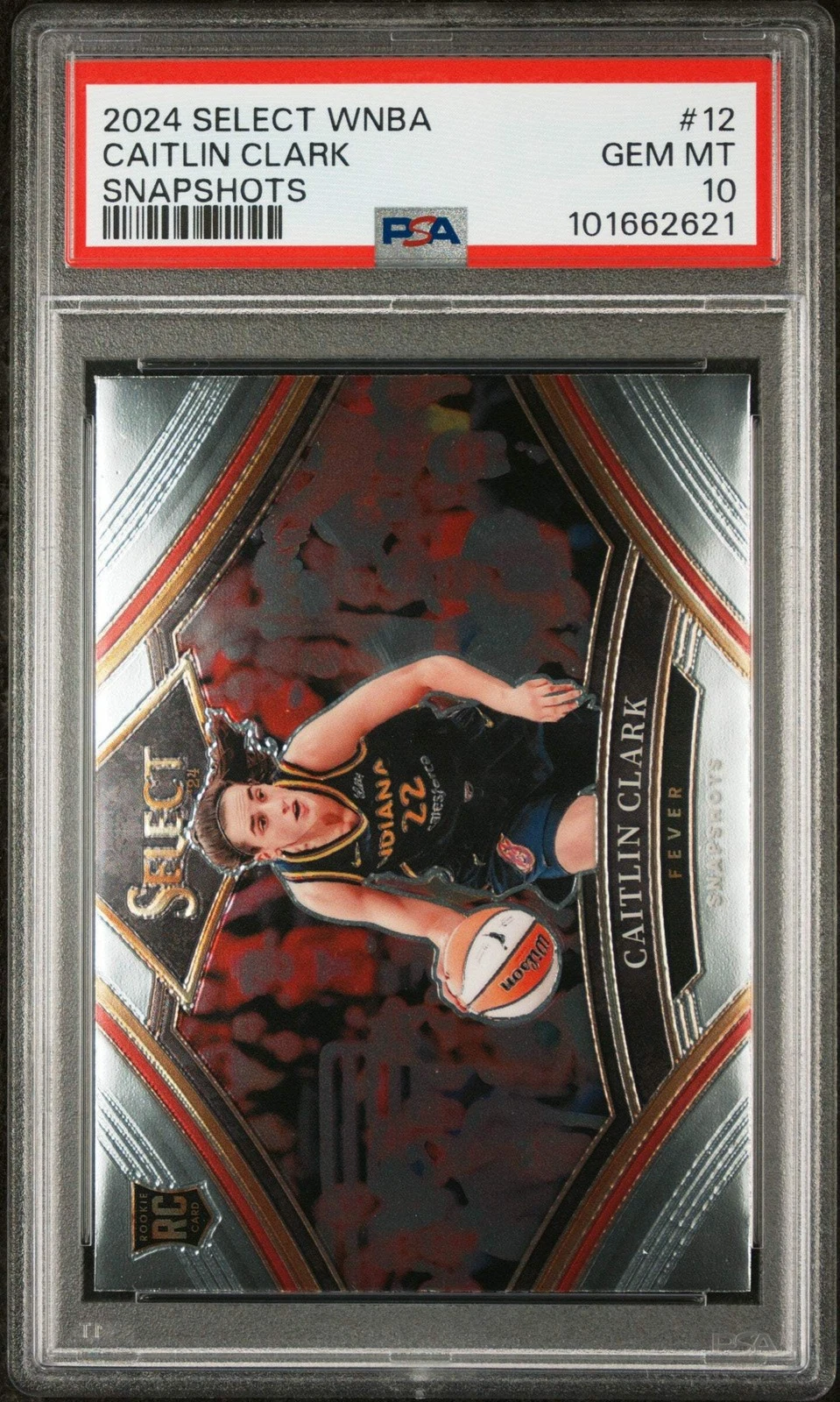 Graded 2024 Panini Select WNBA Caitlin Clark #12 Snapshots Rookie RC Card PSA 10