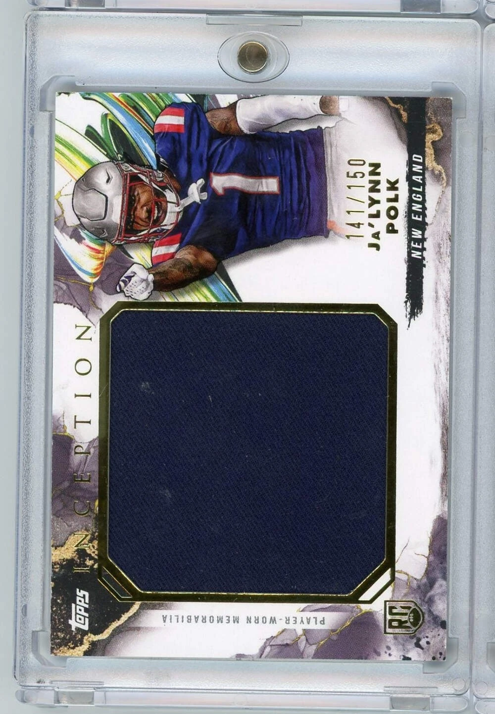 2024 Topps Inception Ja'Lynn Polk #RJR-JP /150 Jumbo Relic Rookie Football Card