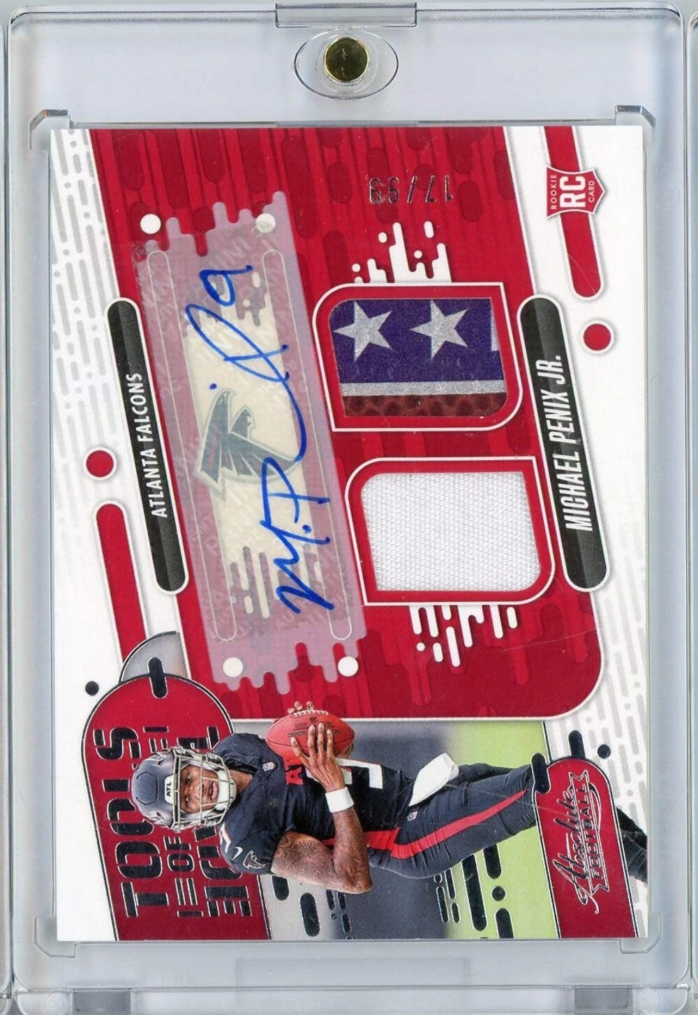 2024 Absolute Tools of the Trade Michael Penix Jr #TOTDMPJ RPA Auto #/99 RC Card