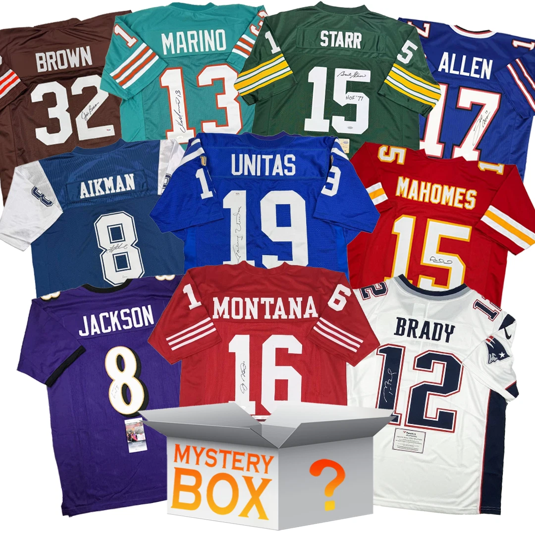 All-Time Pro Bowler Autographed/Signed Football Jersey Mystery Box JSA BAS COA