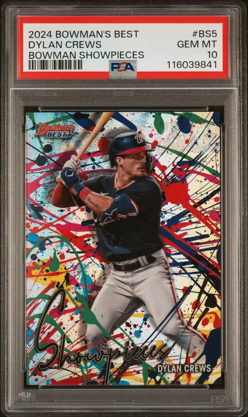 Graded 2024 Bowmans Best Dylan Crews #BS5 Showpieces Rookie Baseball Card PSA 10