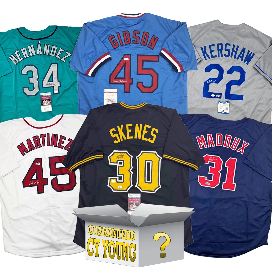 Cy Young Autographed/Signed Baseball Jersey Mystery Box with PSA JSA Beckett COA