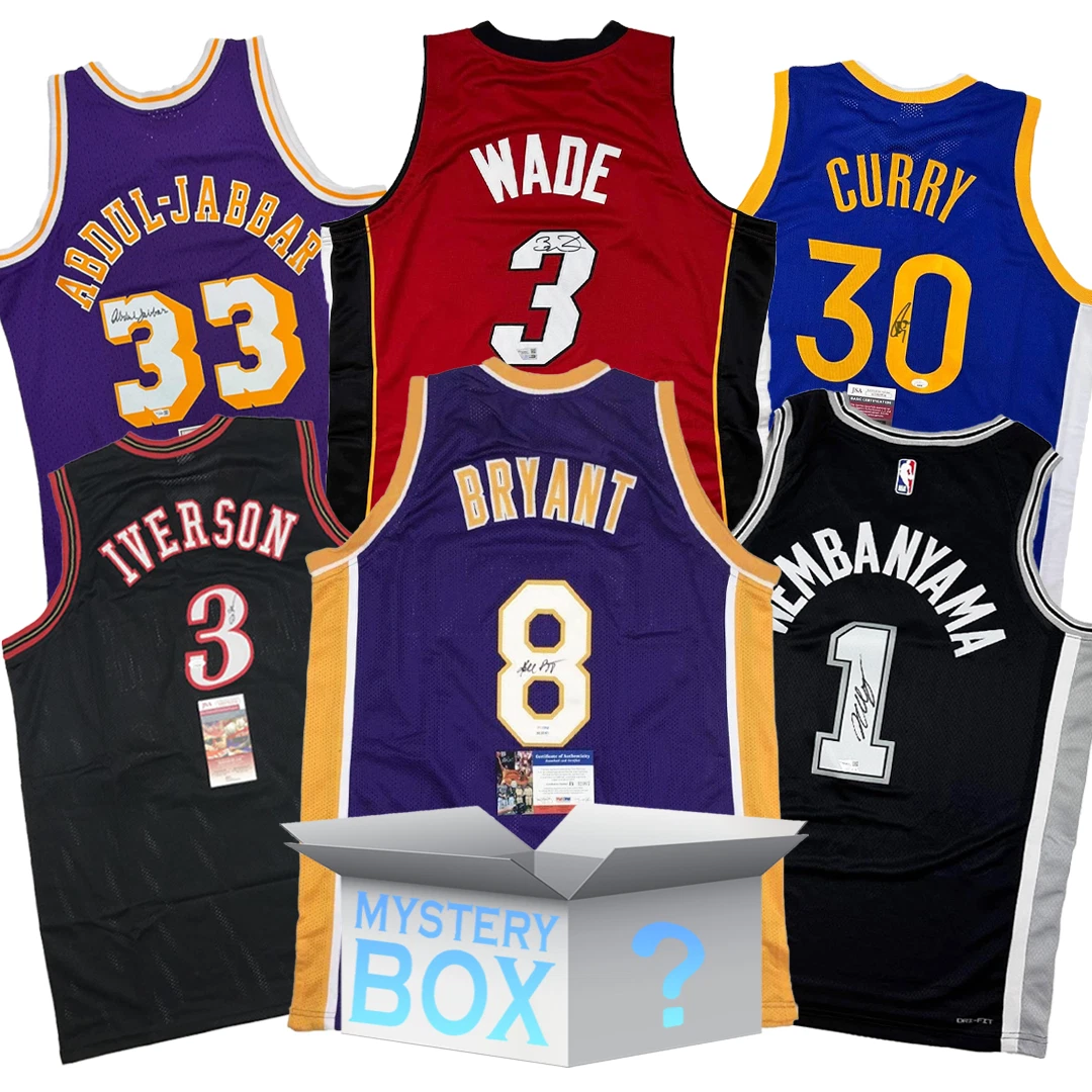 Random Autographed/Signed Basketball Jersey Mystery Box PSA JSA or Beckett COA