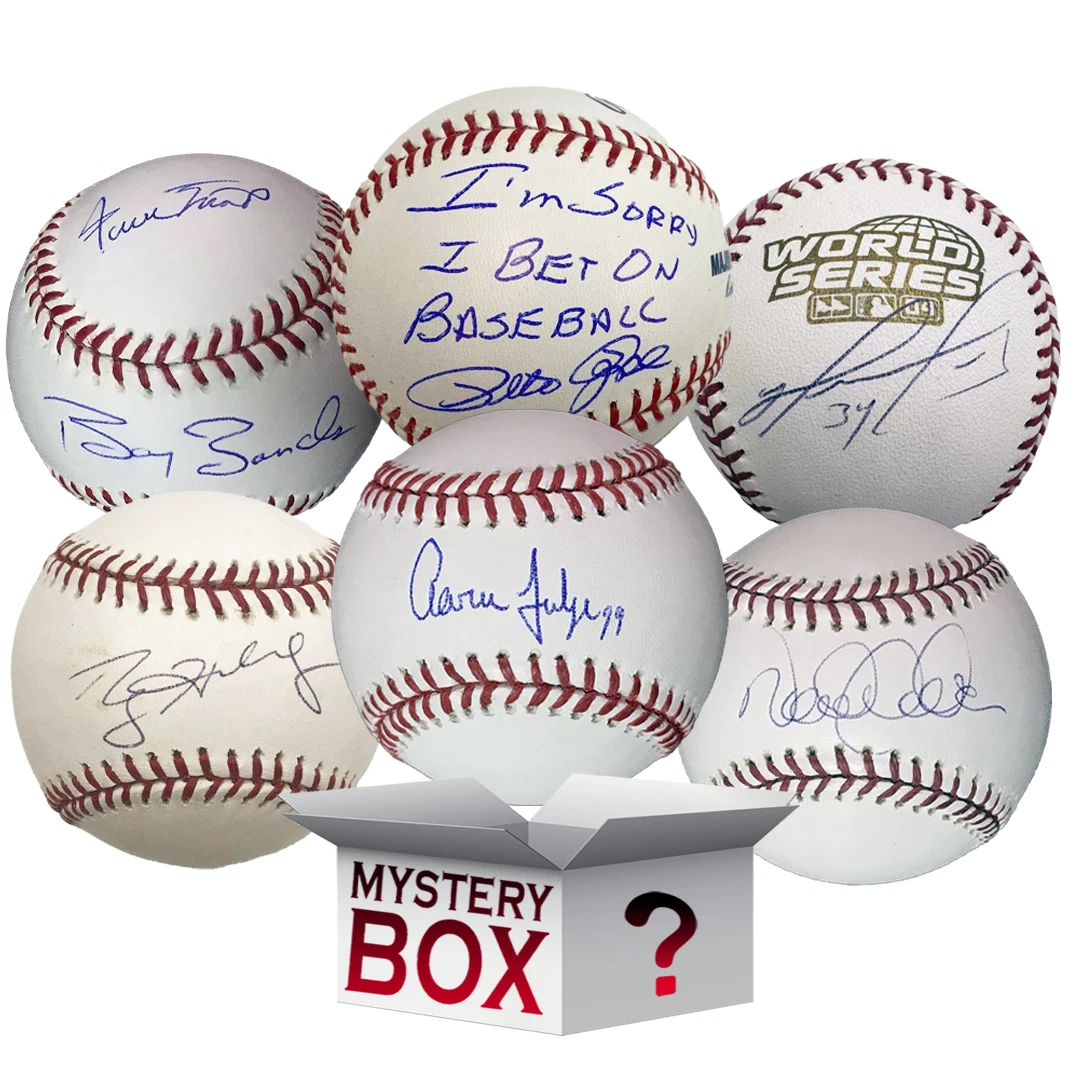 Autographed/Signed Rawlings Official MLB Baseball Mystery Box with COA