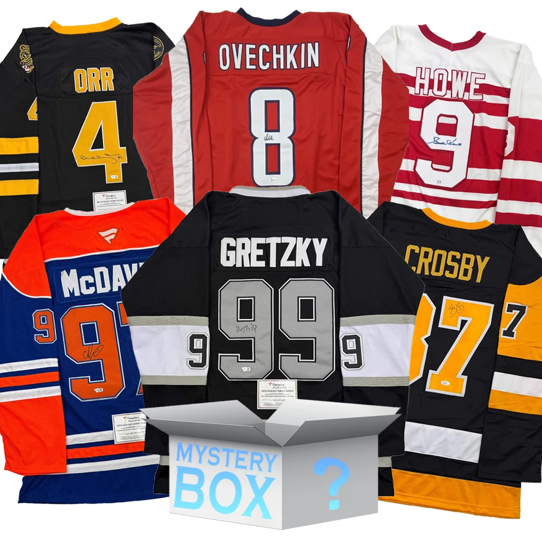 Random Autographed/Signed Hockey Jersey Mystery Box with PSA JSA or Beckett COA