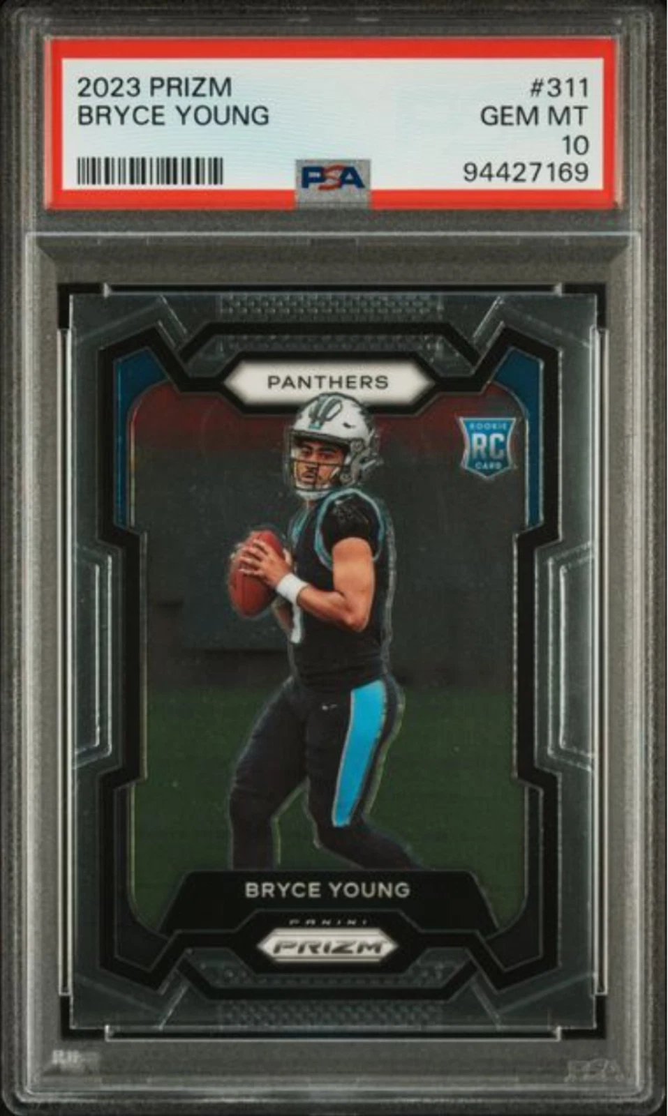 Graded 2023 Panini Prizm Bryce Young #311 Rookie Football Card PSA 10 Gem Mint