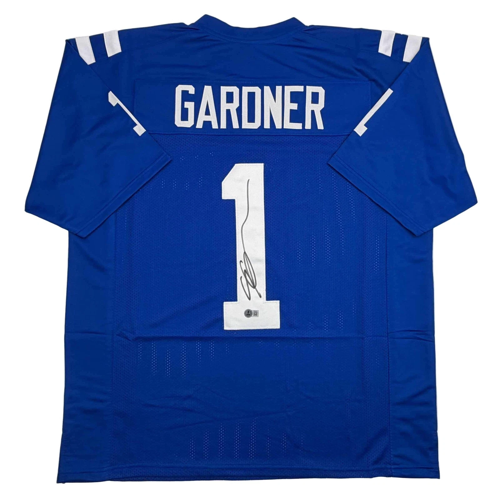 Autographed/Signed Ahmad Sauce Gardner Indianapolis Colts Jersey Beckett BAS COA
