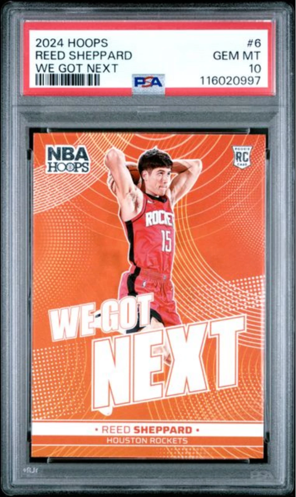 Graded 2024 Panini Hoops Reed Sheppard #6 We Got Next RC Basketball Card PSA 10