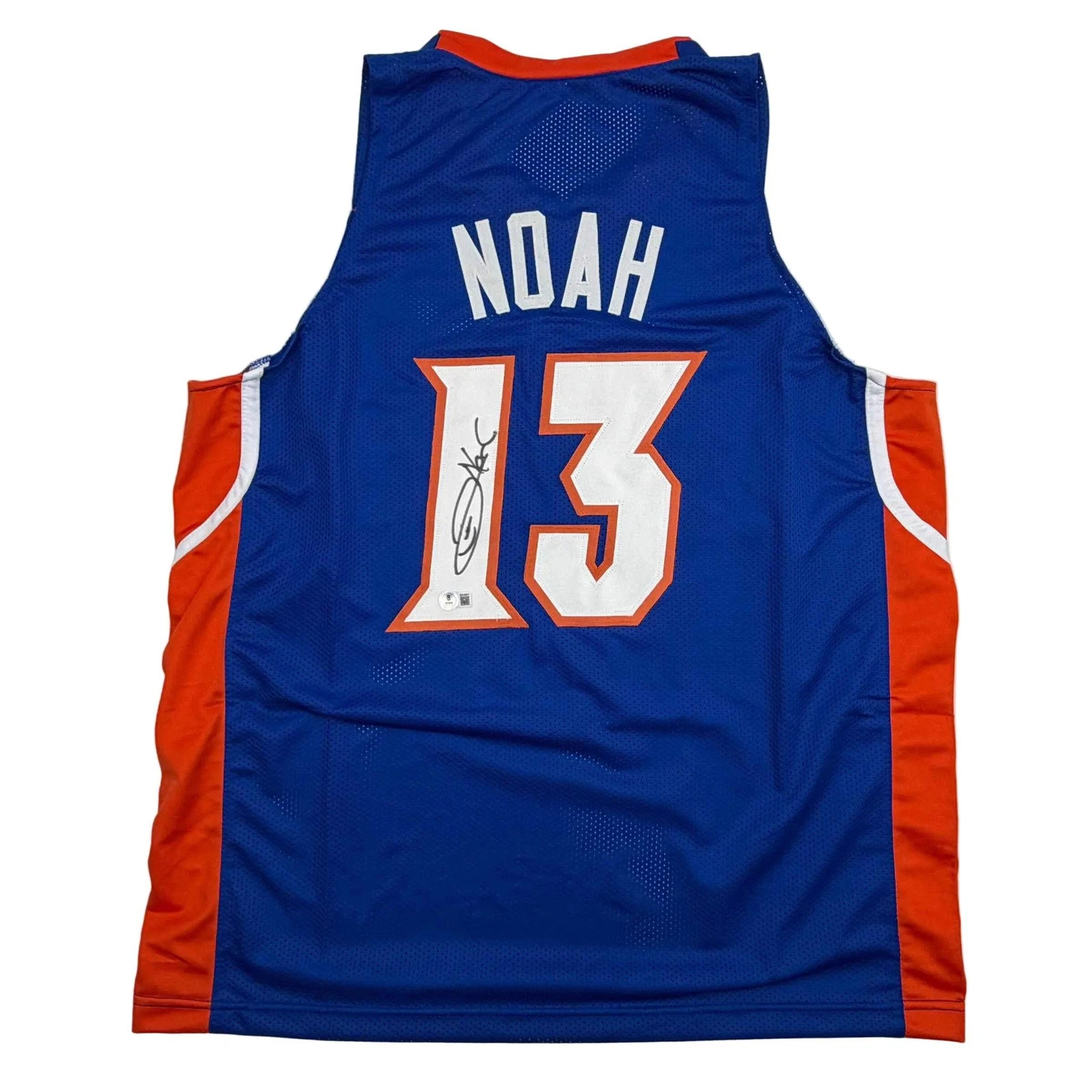 Autographed/Signed Joakim Noah Florida Blue College Jersey Beckett BAS COA