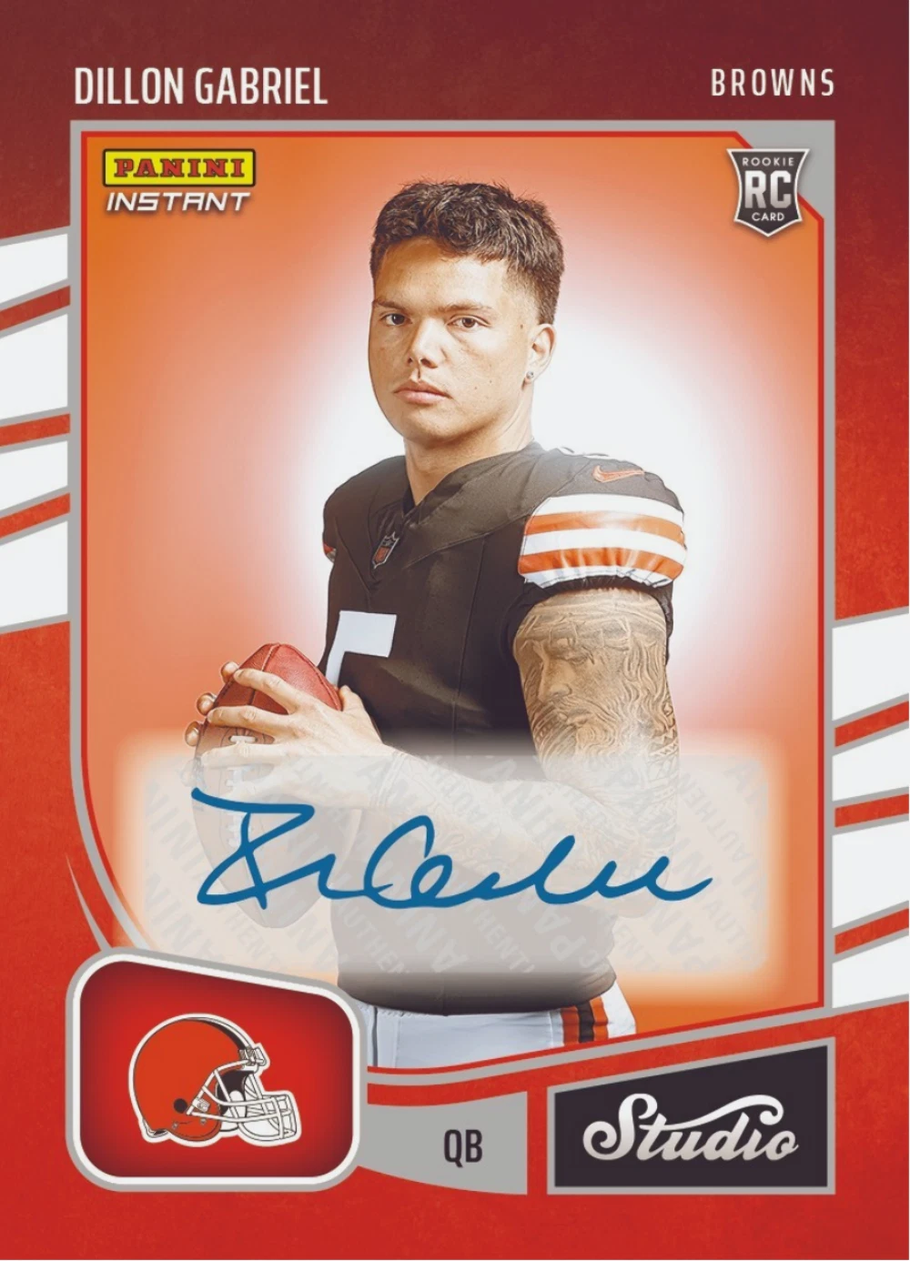 2025 Panini Instant Dillon Gabriel #SR6 Studio Rookies Auto /99 Football Card