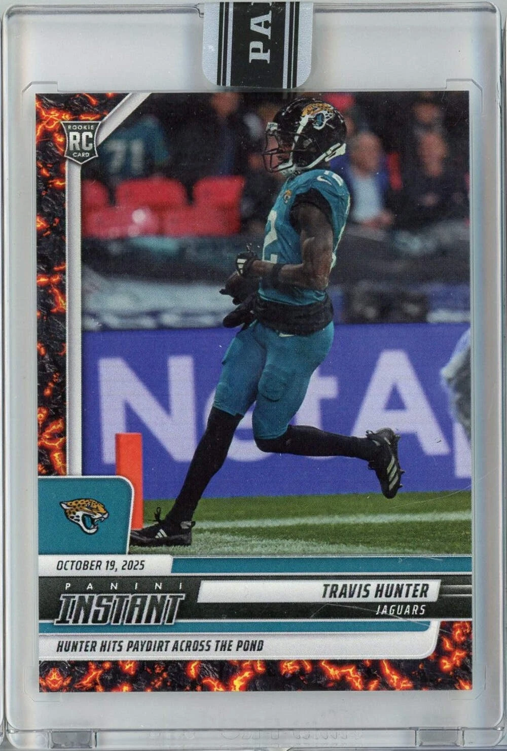 2025 Panini Instant Travis Hunter #157 Magma 1/1 Rookie RC Football Card