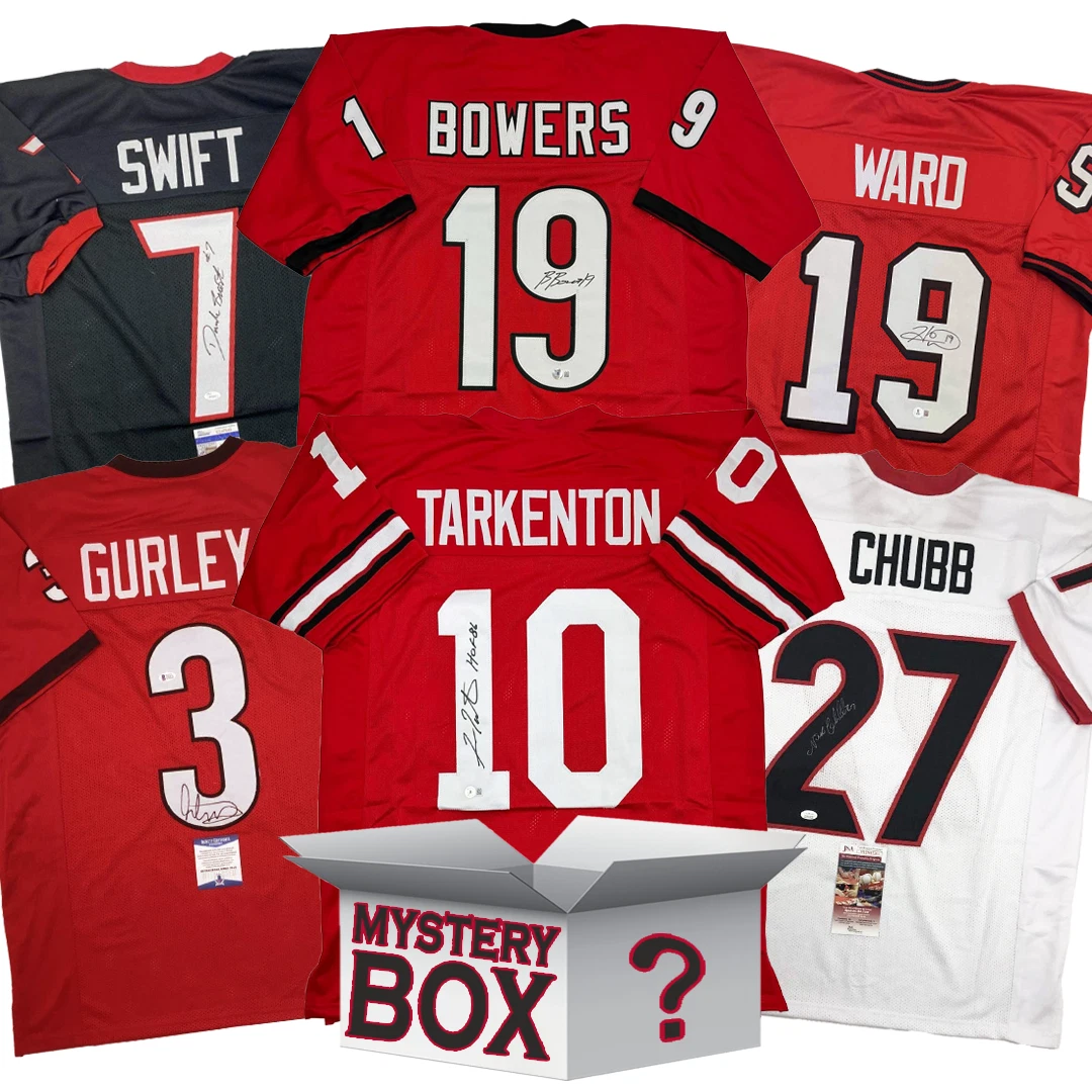 Autographed/Signed Georgia College Football Jersey Mystery Box PSA JSA BAS COA