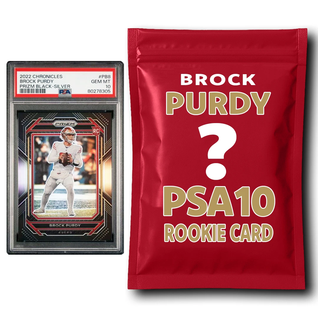 Brock Purdy PSA 10 Graded Football Rookie Card Mystery Box