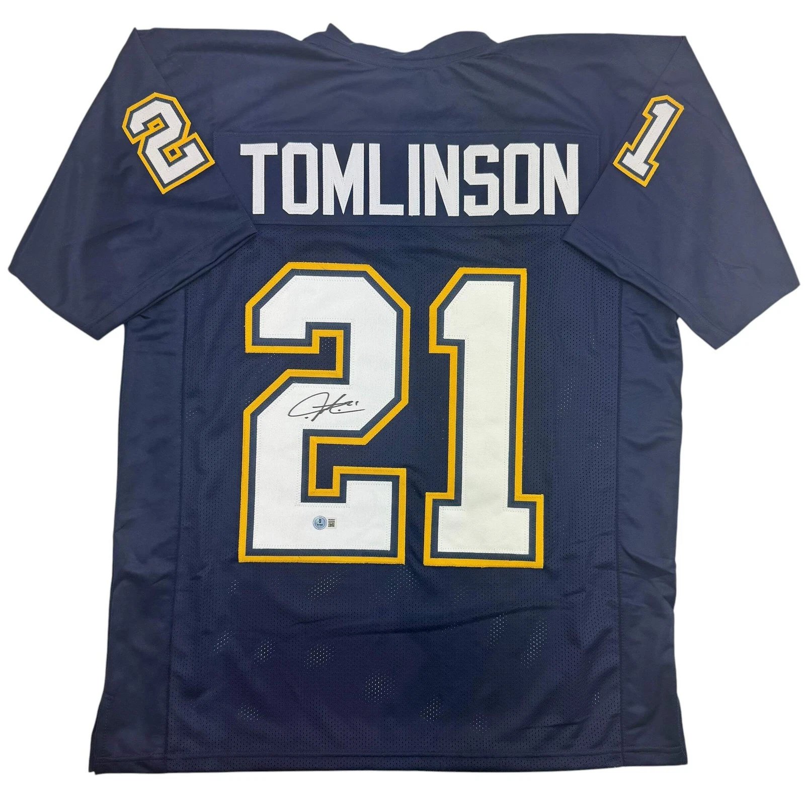 Autographed/Signed LaDainian Tomlinson San Diego LA Dark Blue Jersey JSA COA