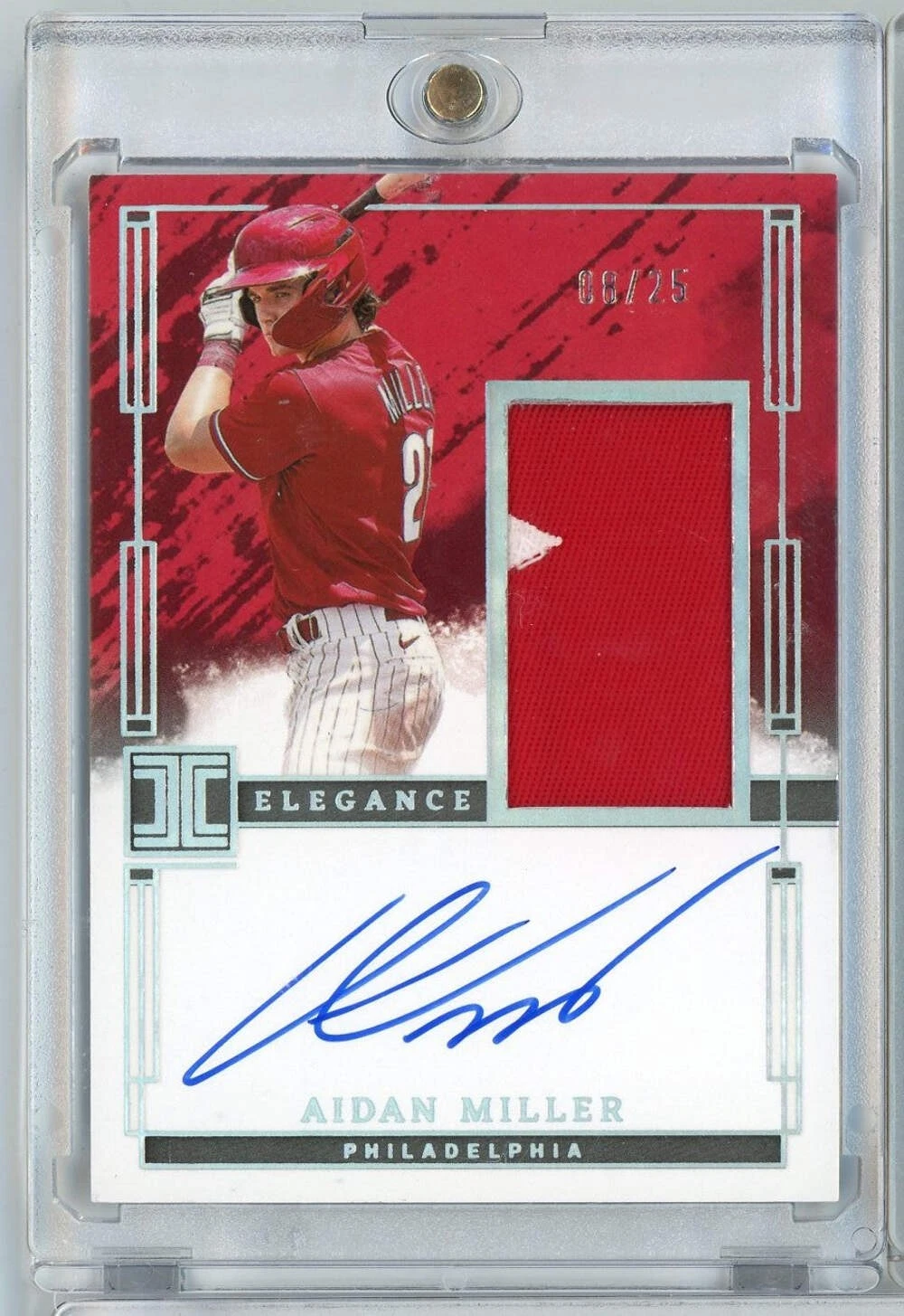 2024 Panini Impeccable Aidan Miller #EPJAM /25 Elegance Relic Auto RC Card