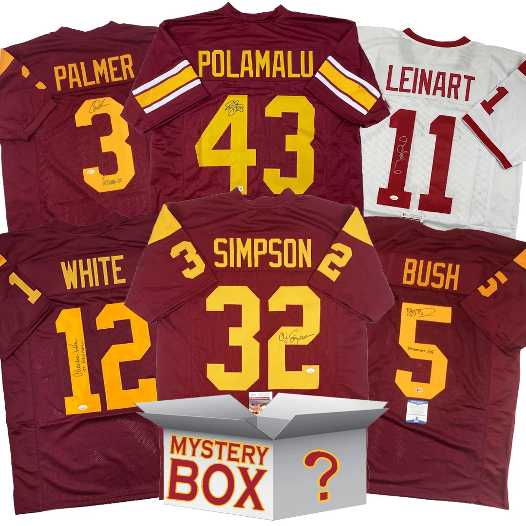Autographed/Signed USC College Football Jersey Mystery Box PSA JSA Beckett COA